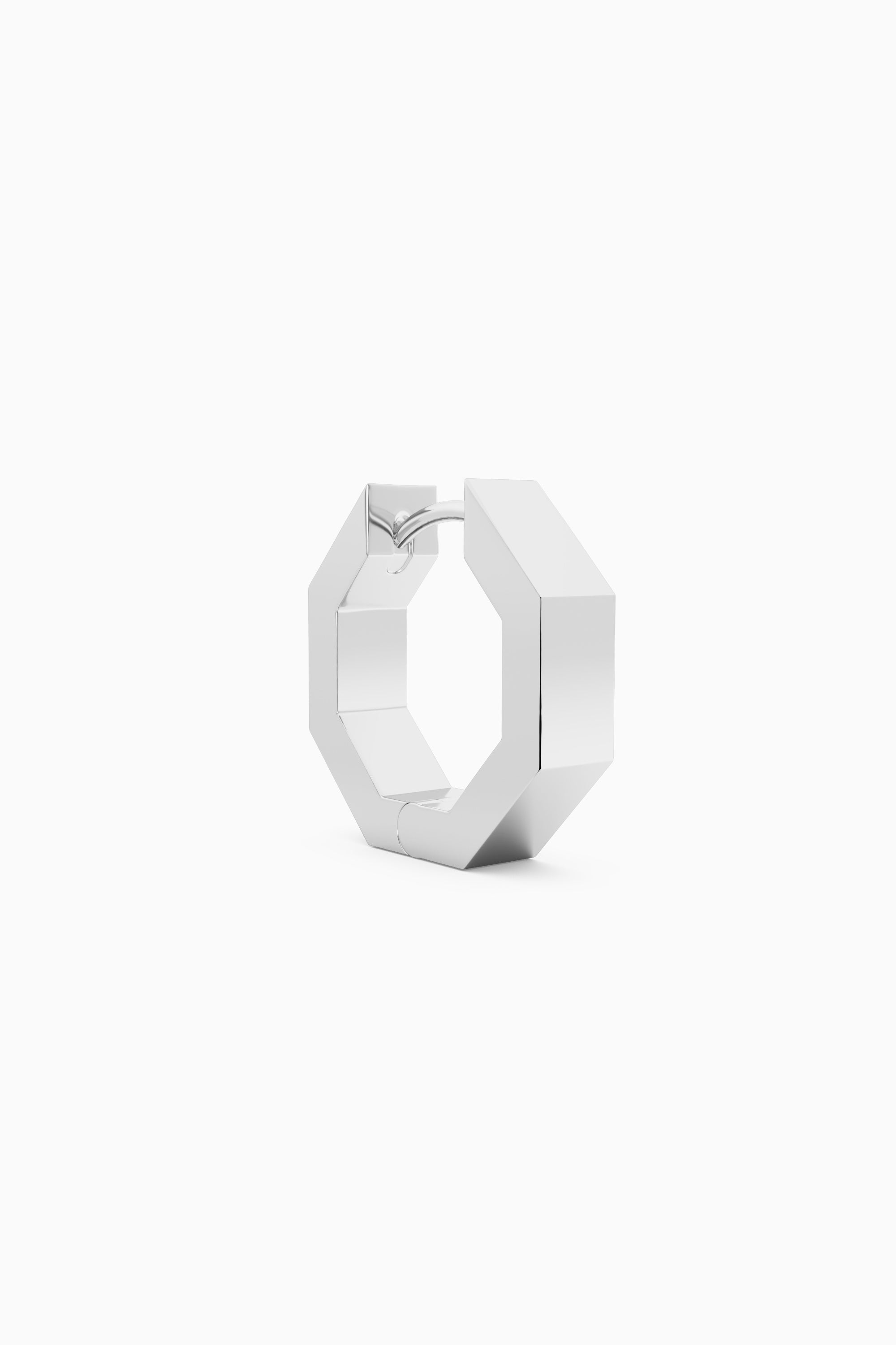 Edge Large Earring - Silver