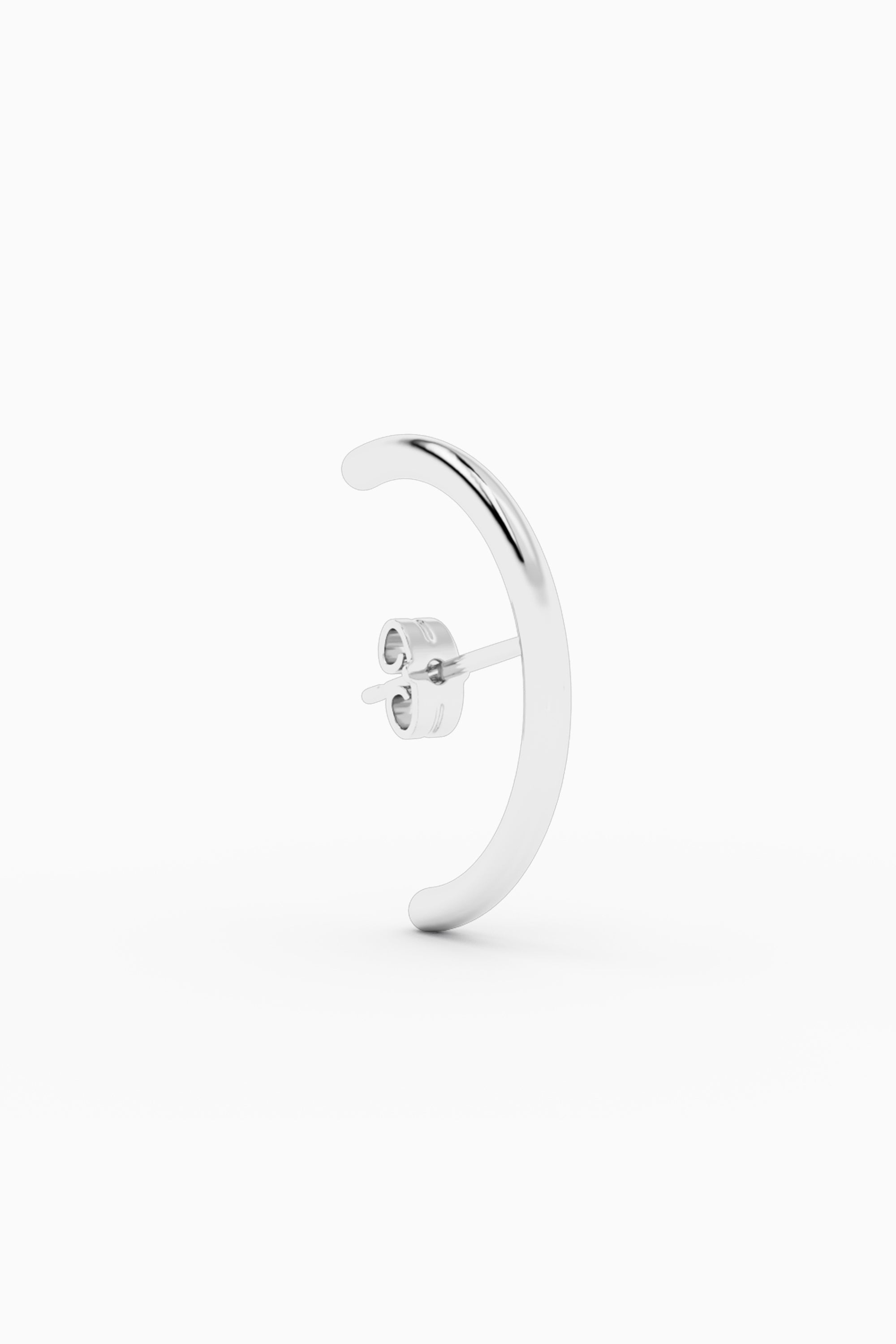 Hug Ear Stud - Silver