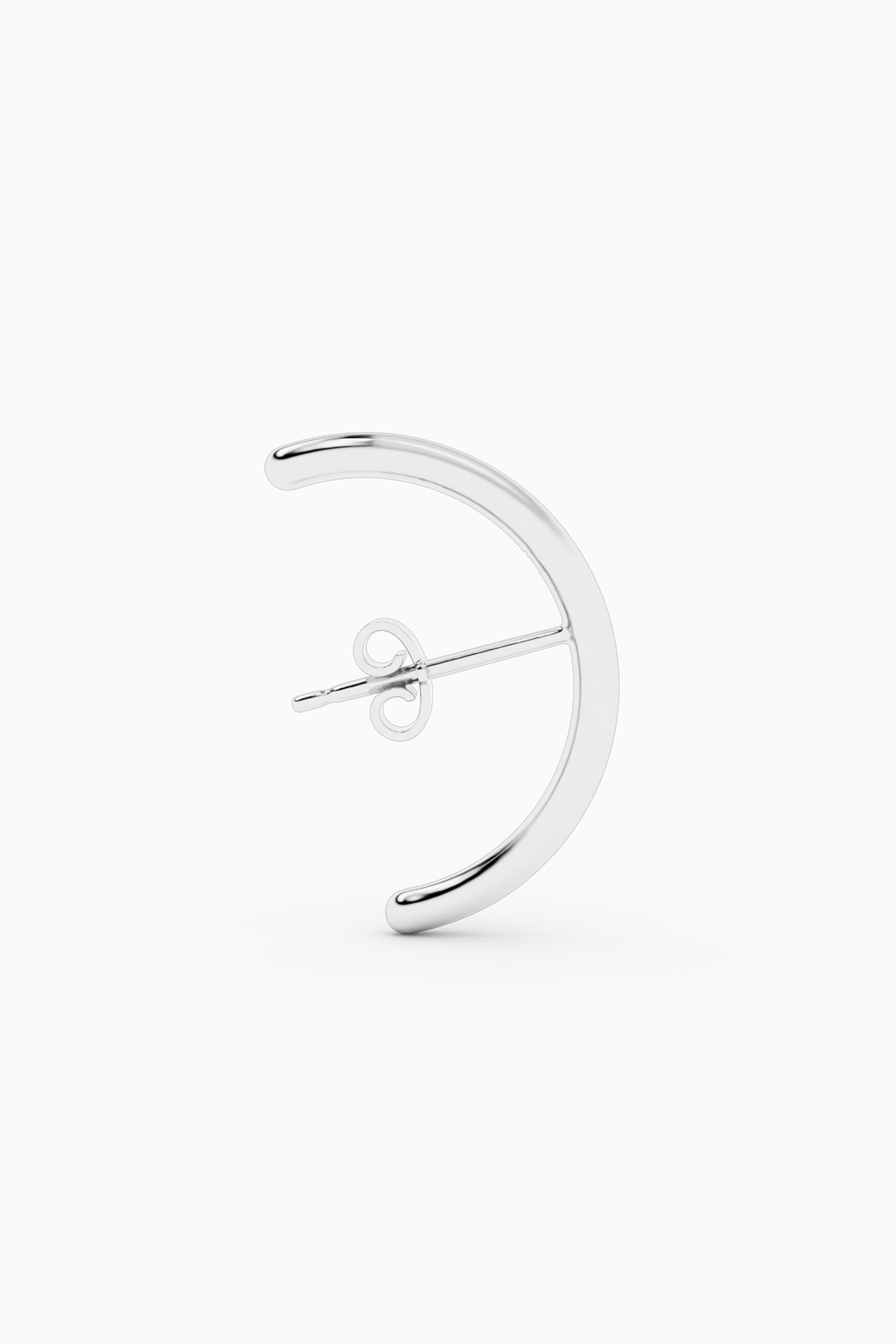 Hug Ear Stud - Silver