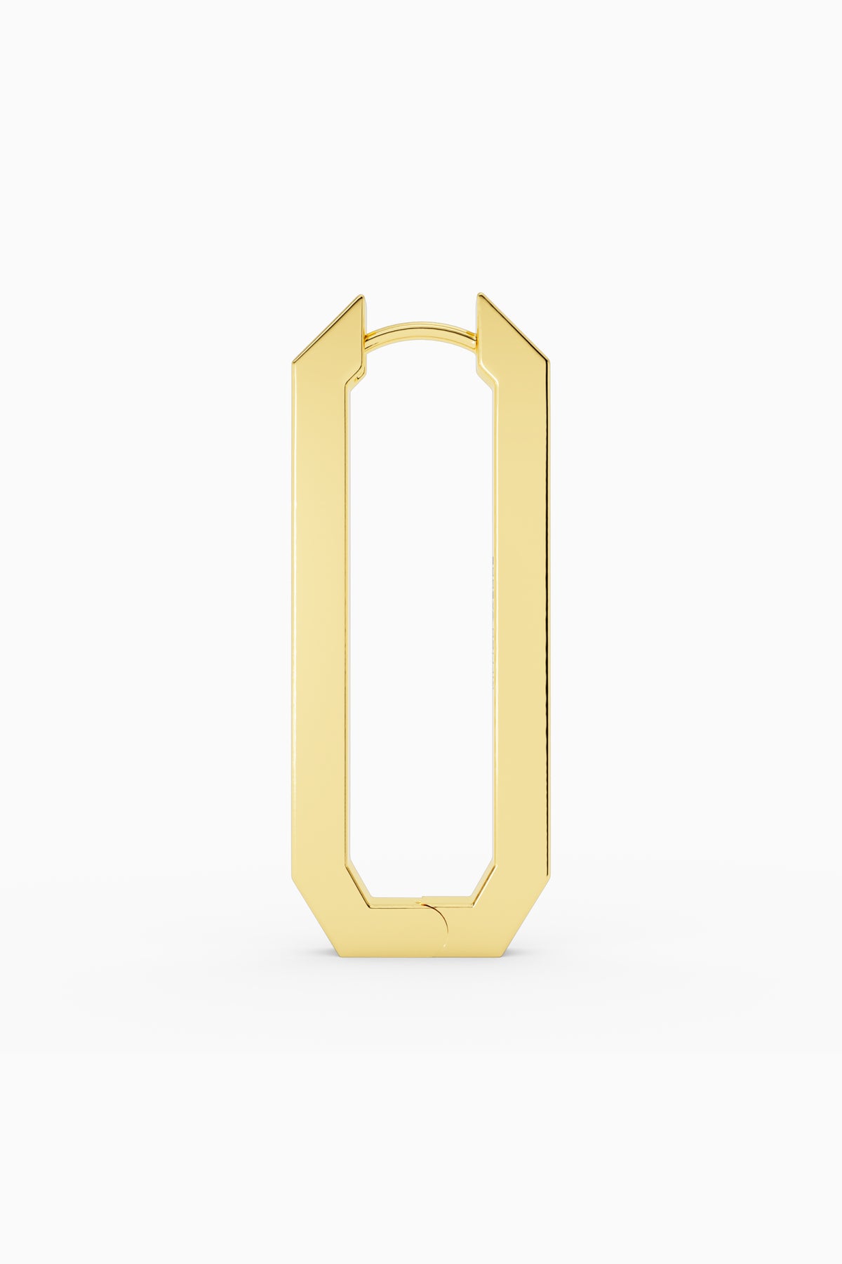 Octa Long Earring - Gold