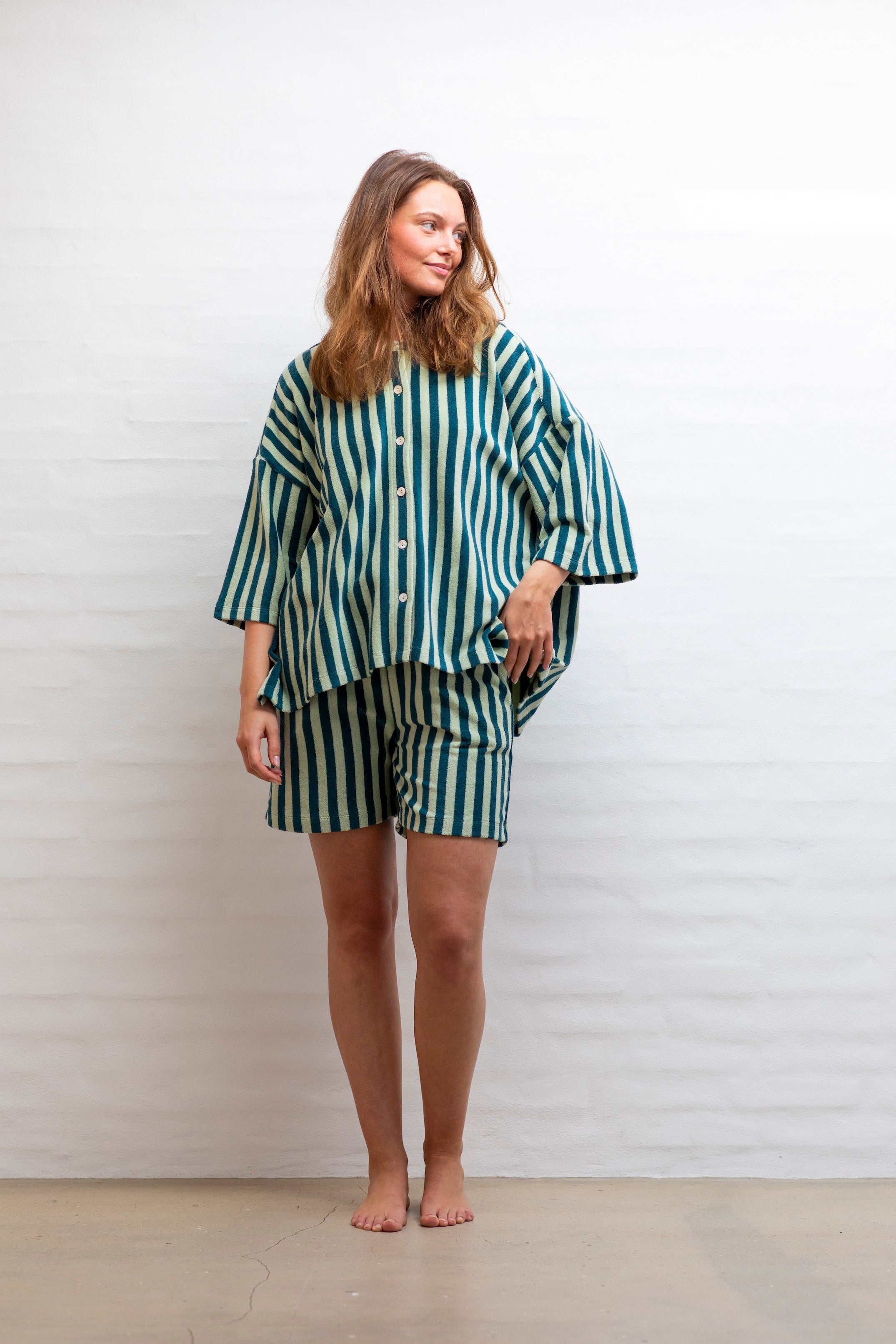  Naram Shorts - Sea Foam & Deep Teal - RUM Amsterdam