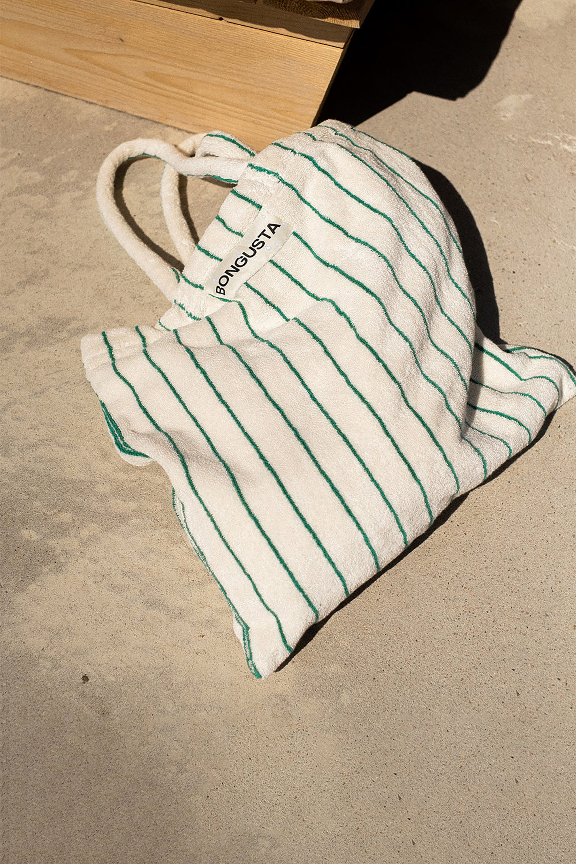 Naram Tote Bag - Pure White & Grass