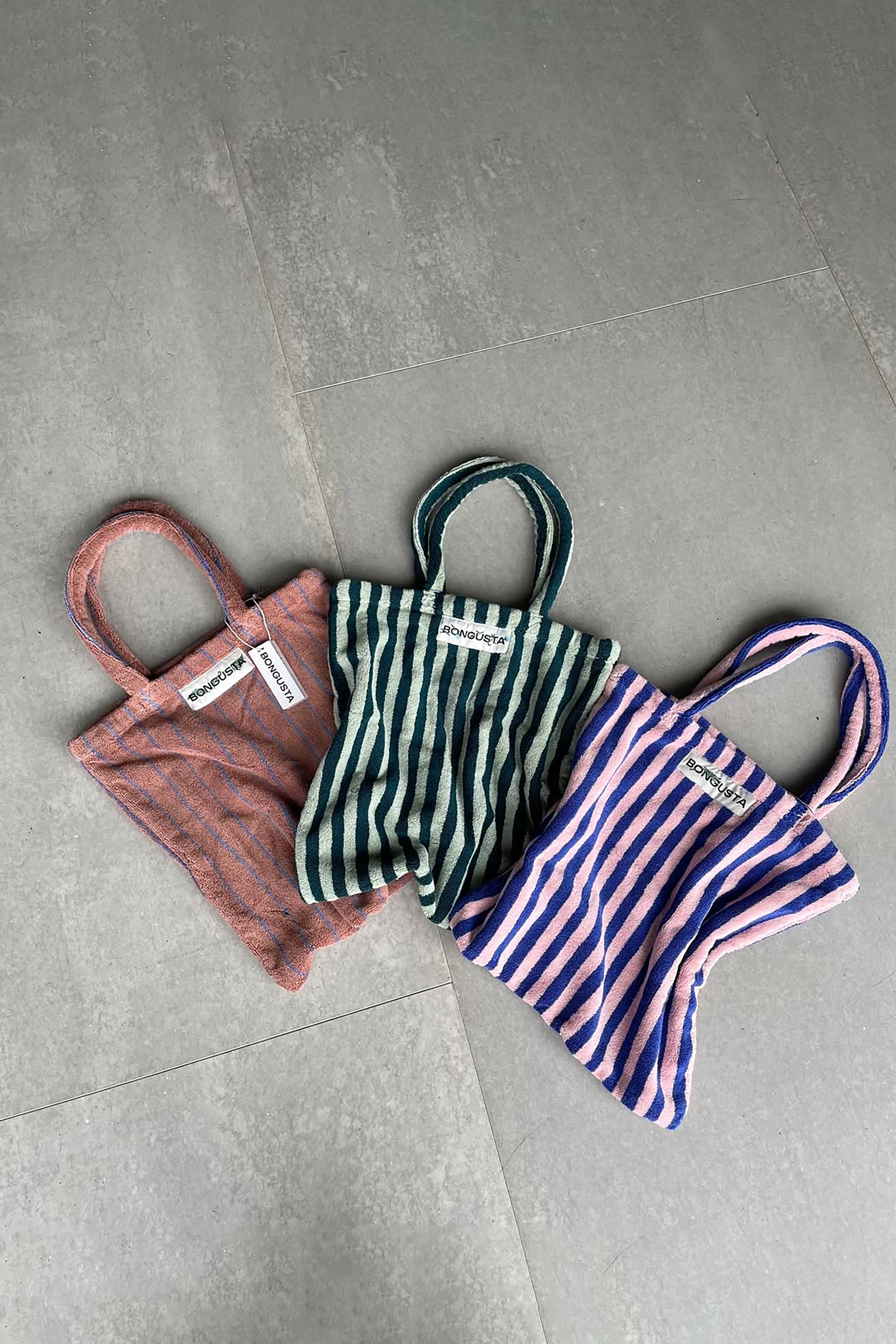 Naram Tote Bag - Sea Foam & Deep Teal