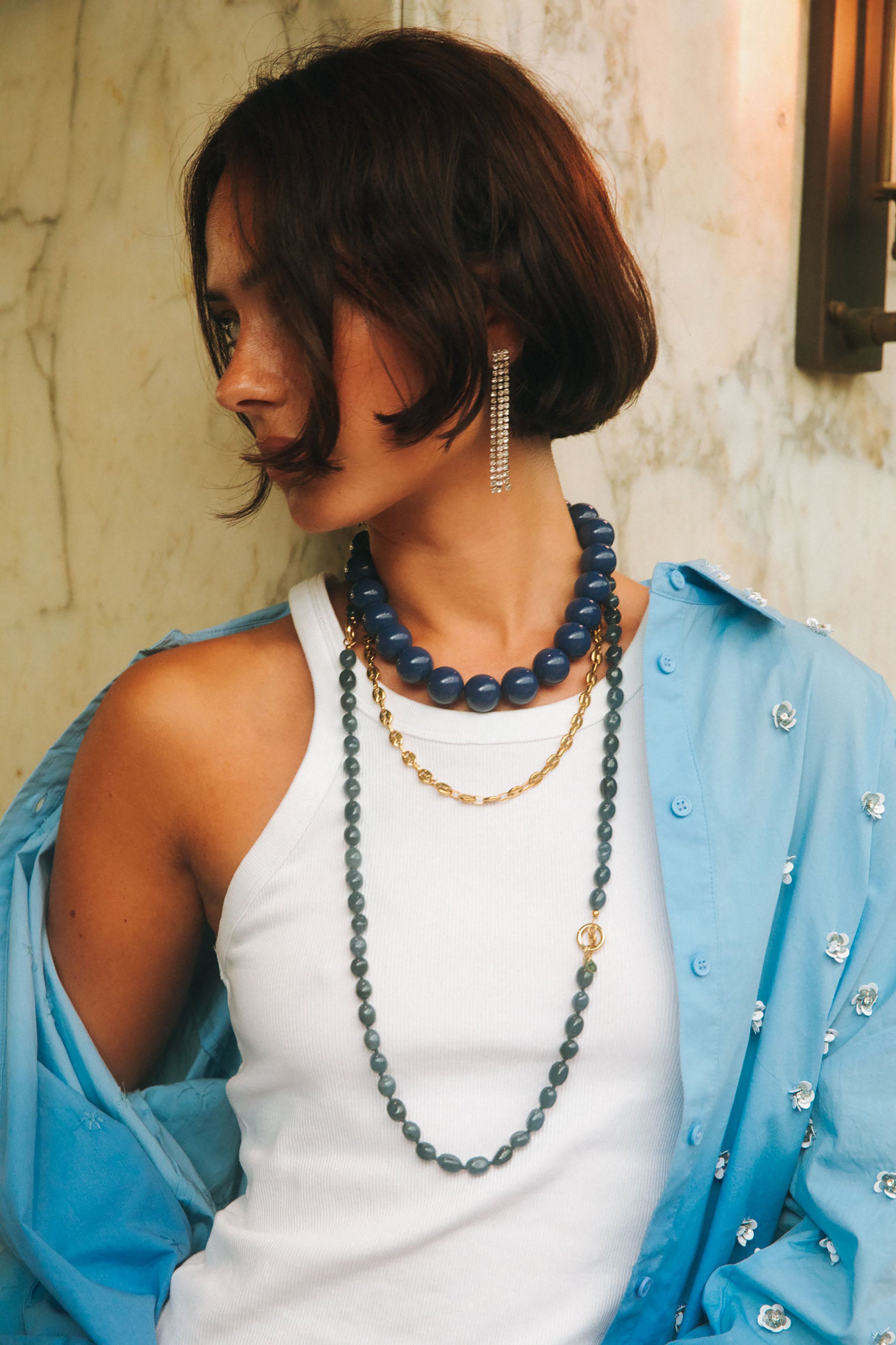 Bobby Necklace - Blue