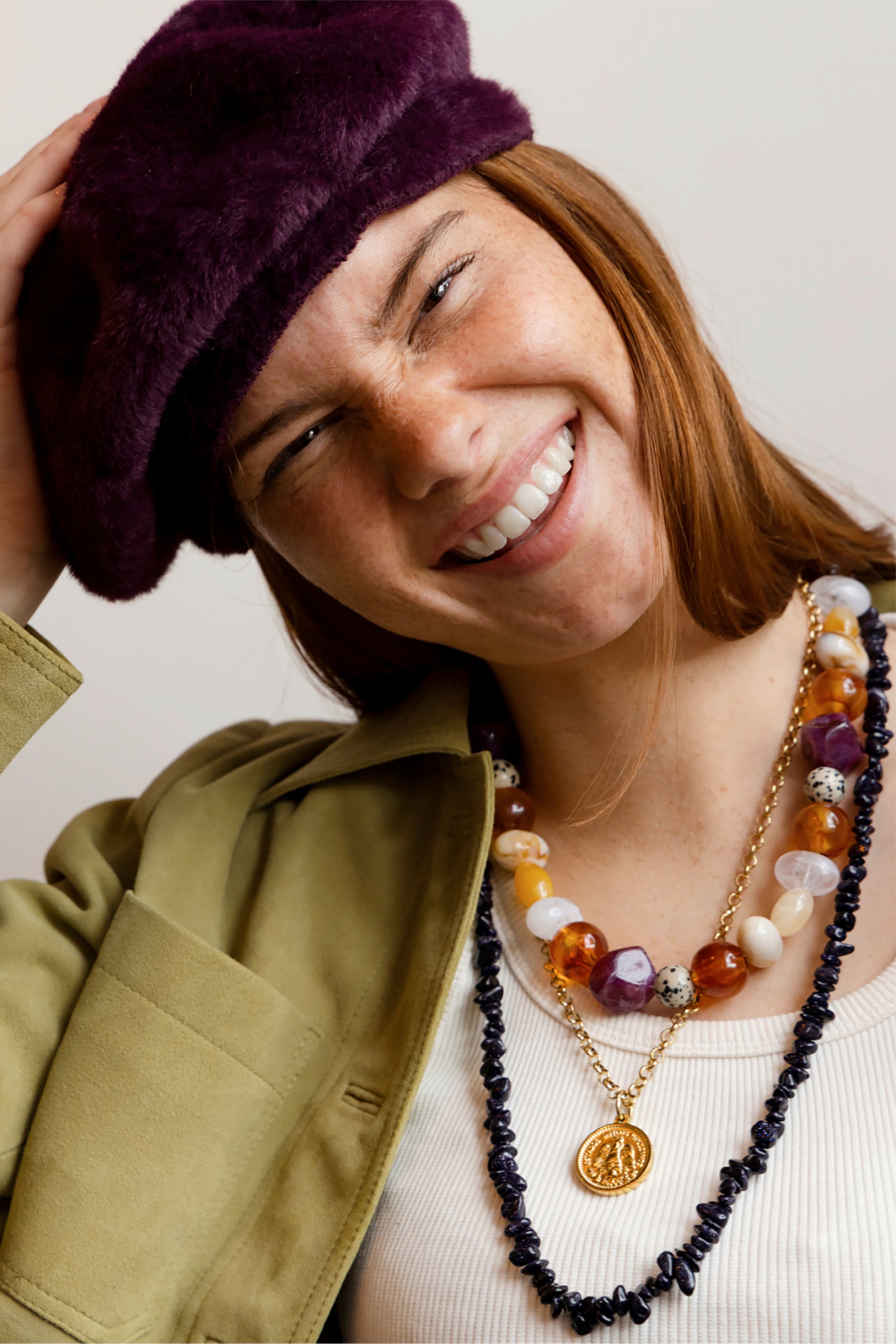 Coin Long Necklace - Gold