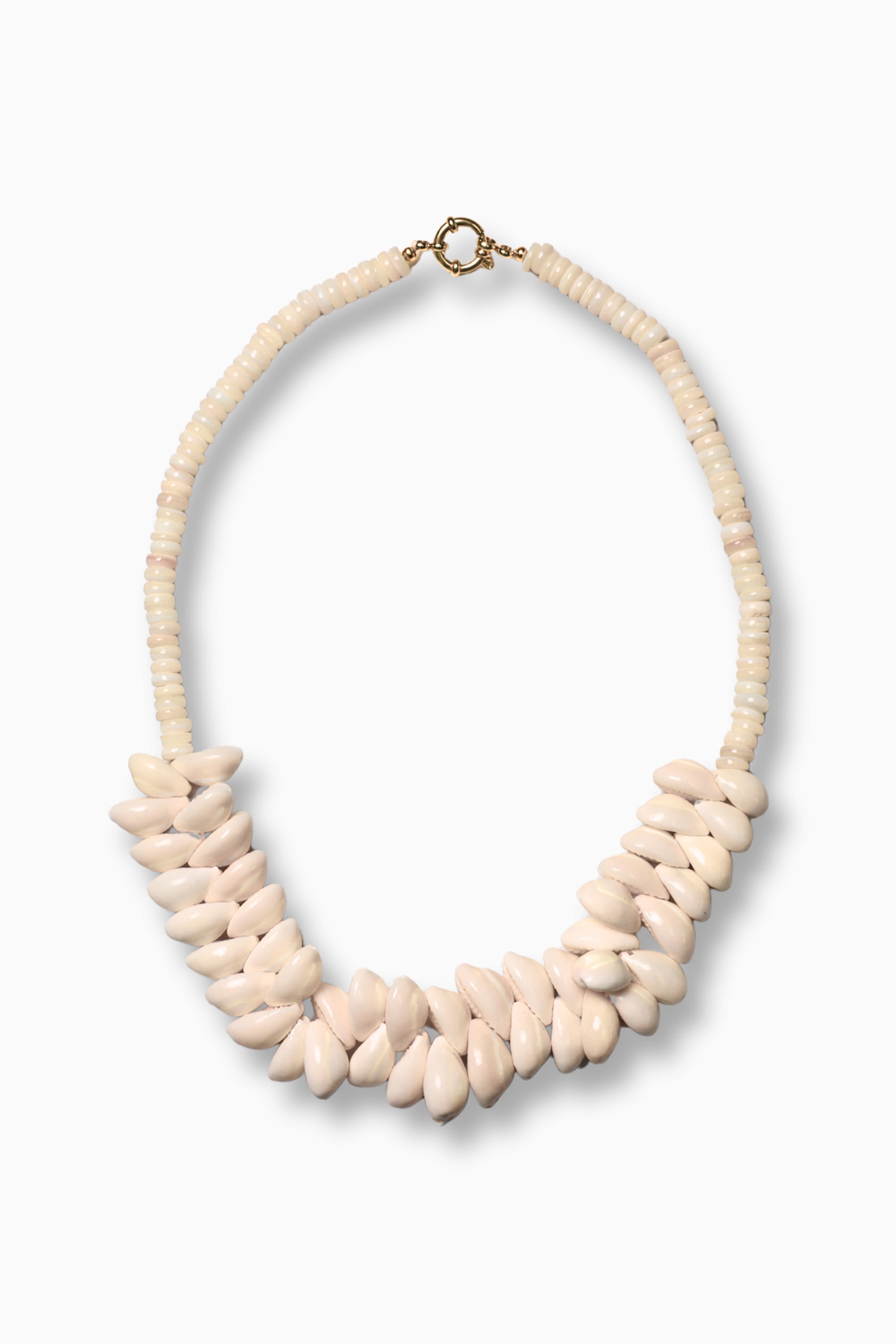 Luc Shell Necklace - White