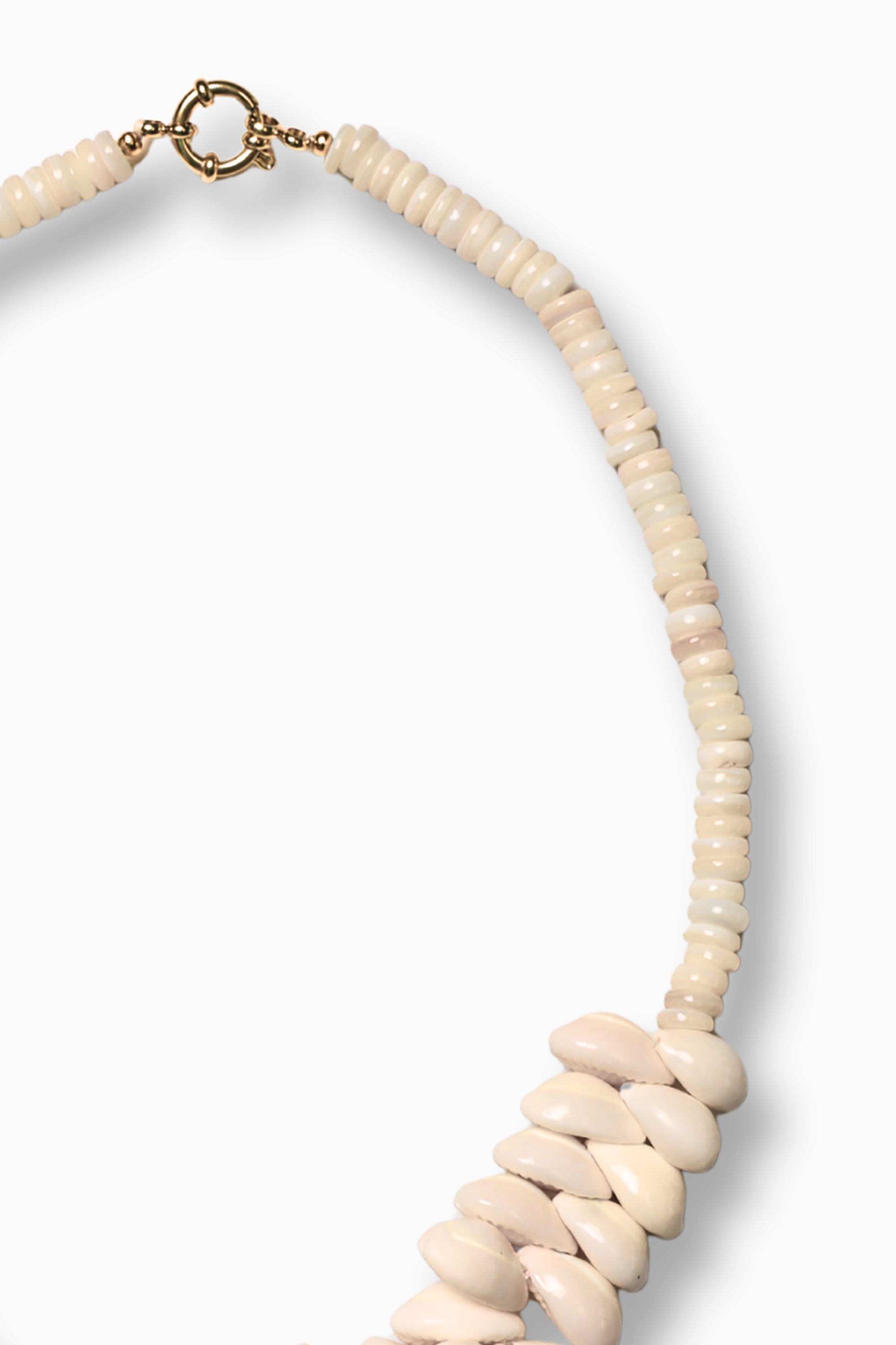 Luc Shell Necklace - White