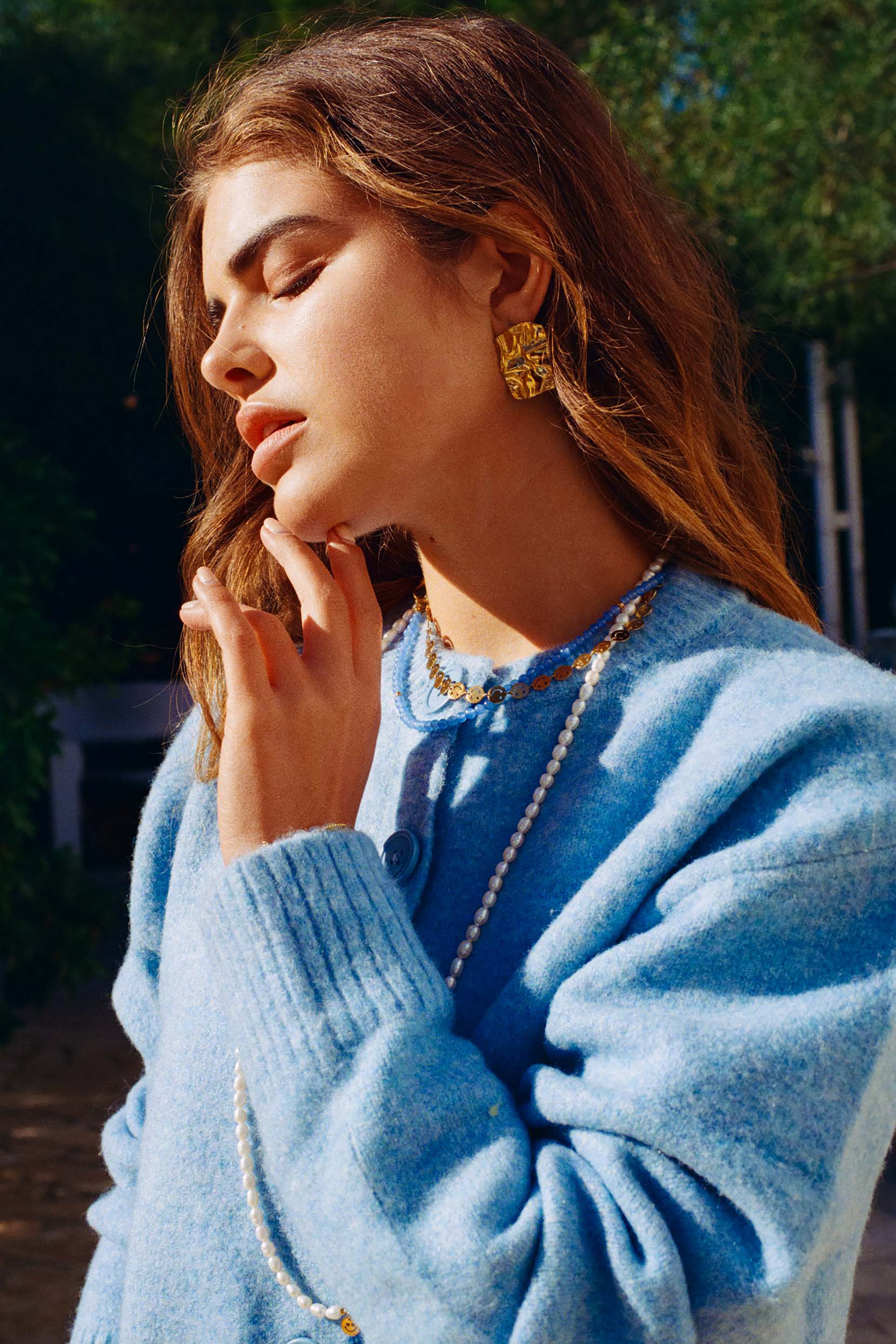 Smiley Gold Necklace - Gold