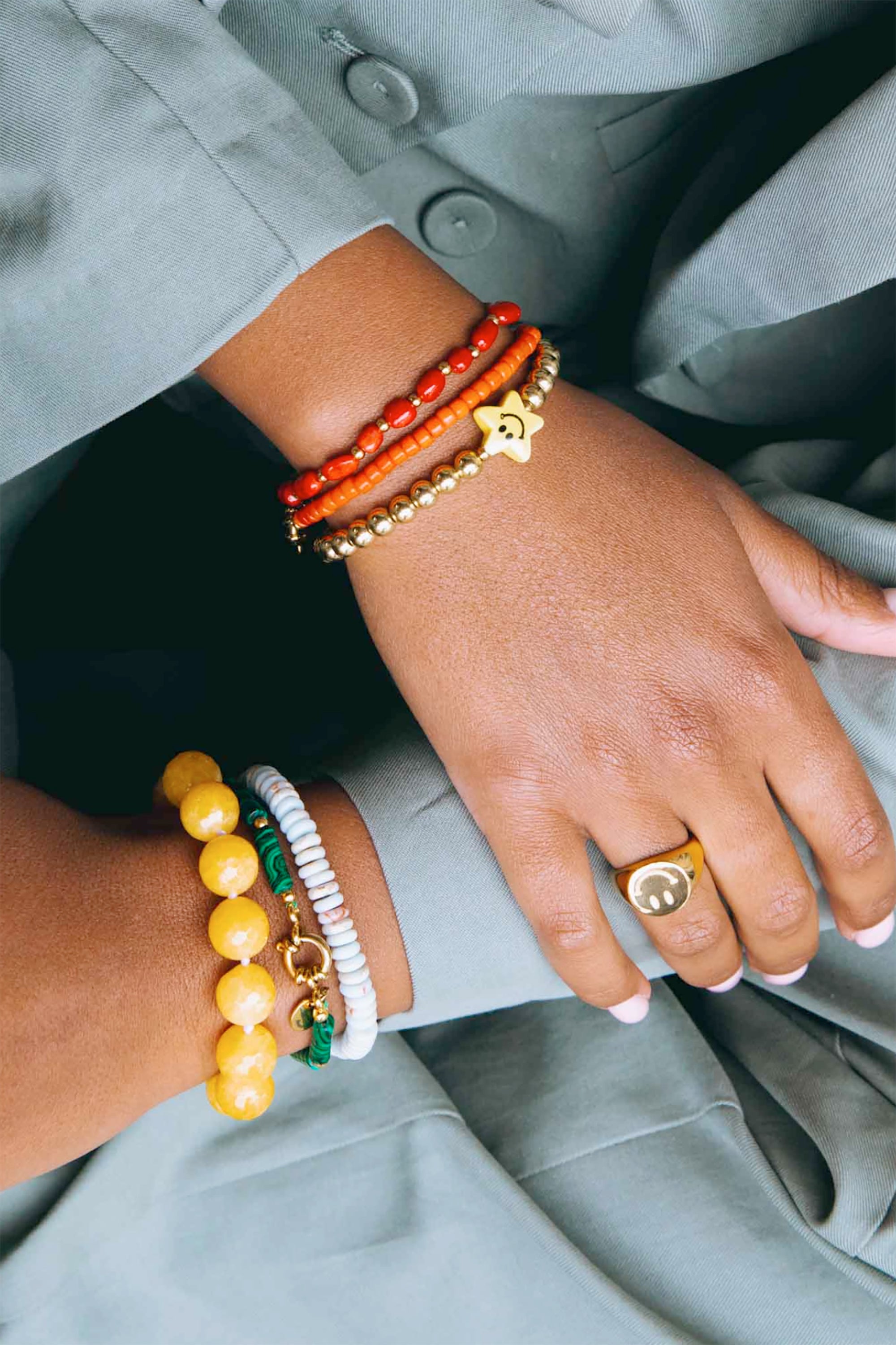 Tommy Bracelet - Orange Gold