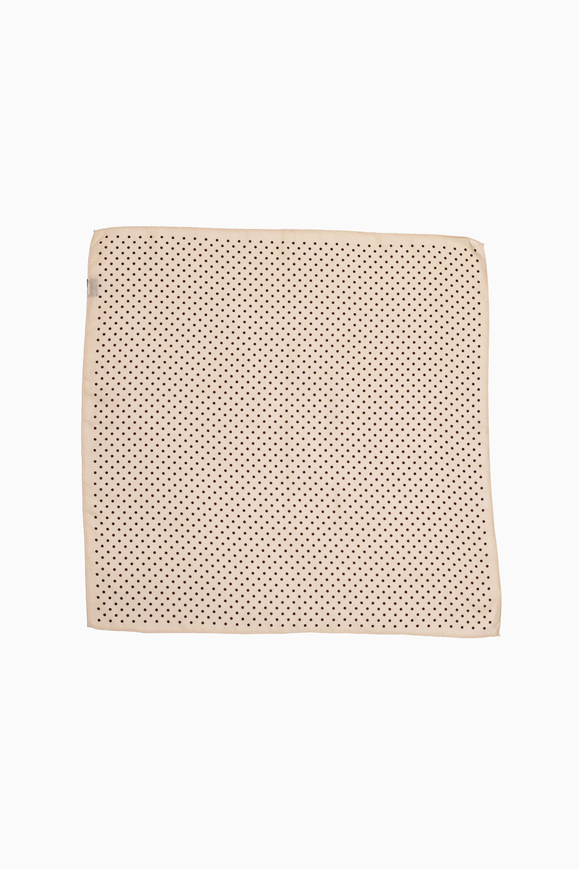 Dot Scarf - Beige w/ Brown