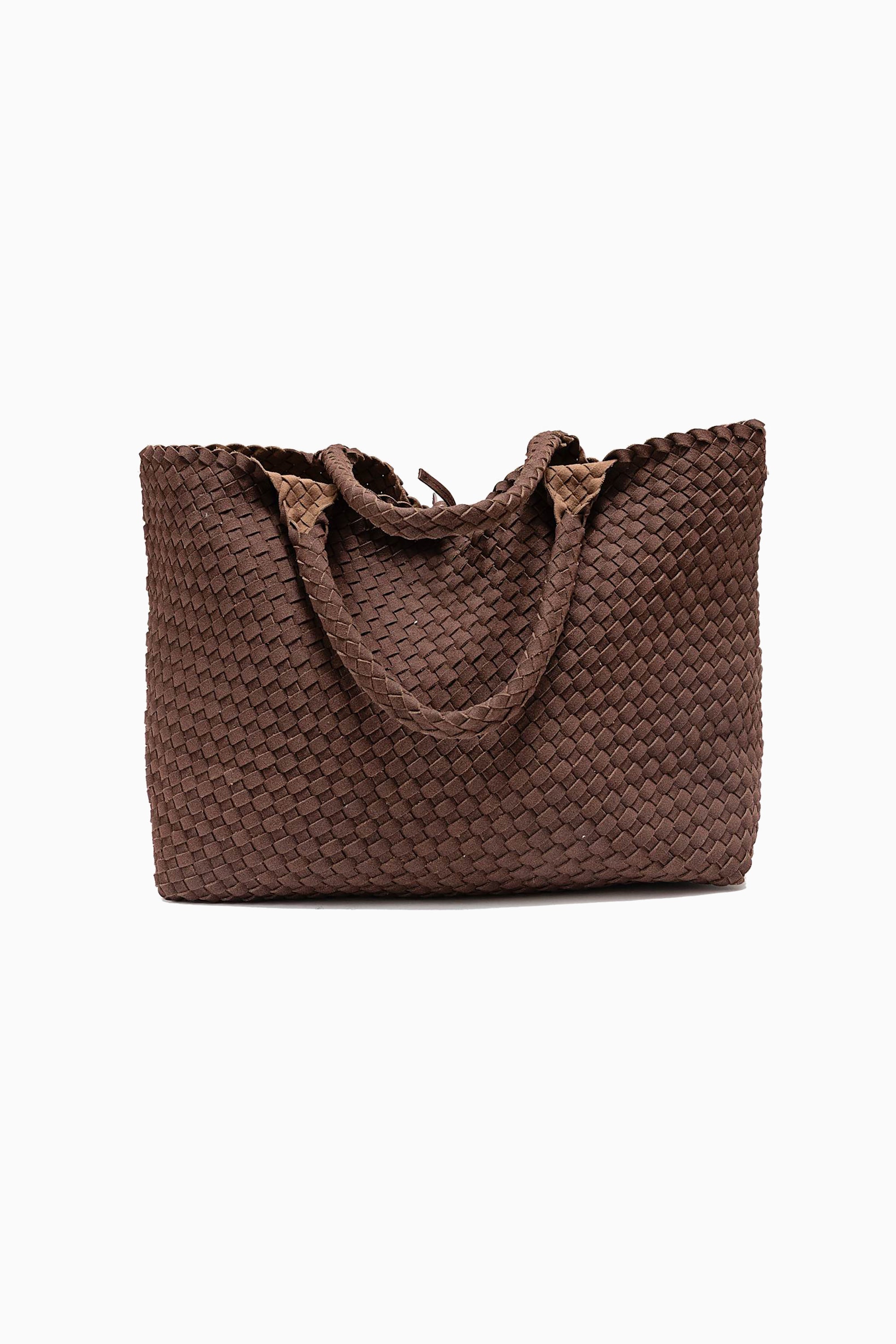 Mia Suede Soft Square Bag - Brown