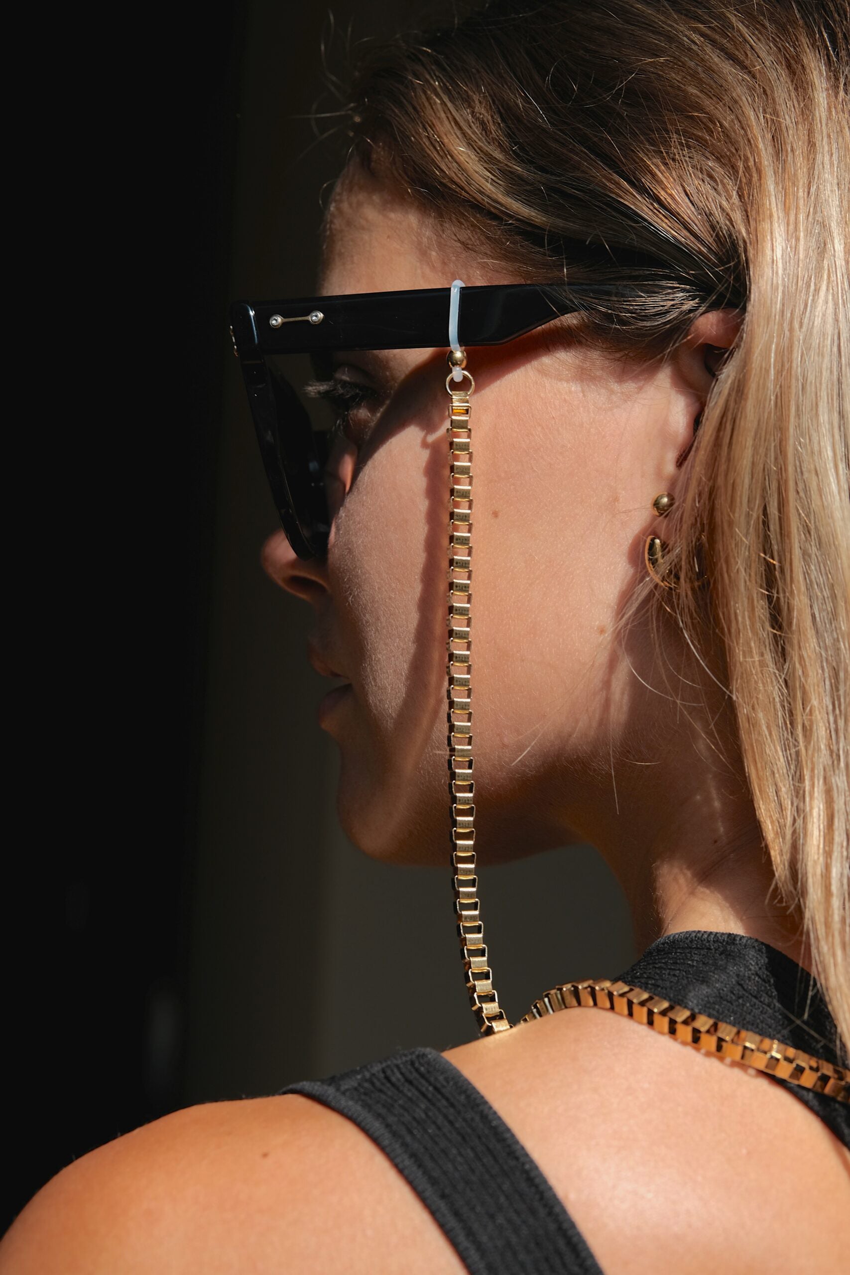 Box Chain for Sunglasses - Gold