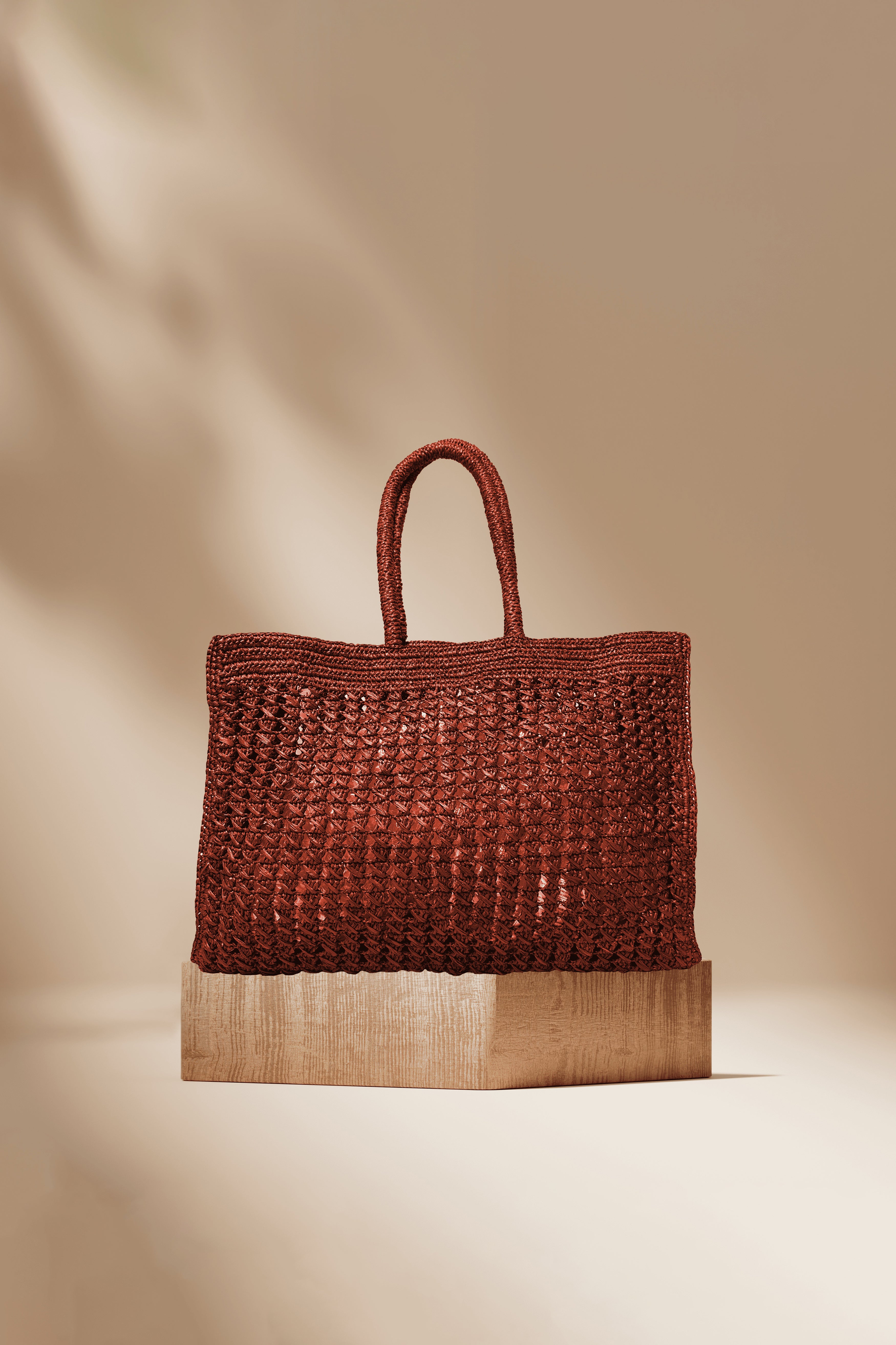 Murama Raffia Bag - Brick