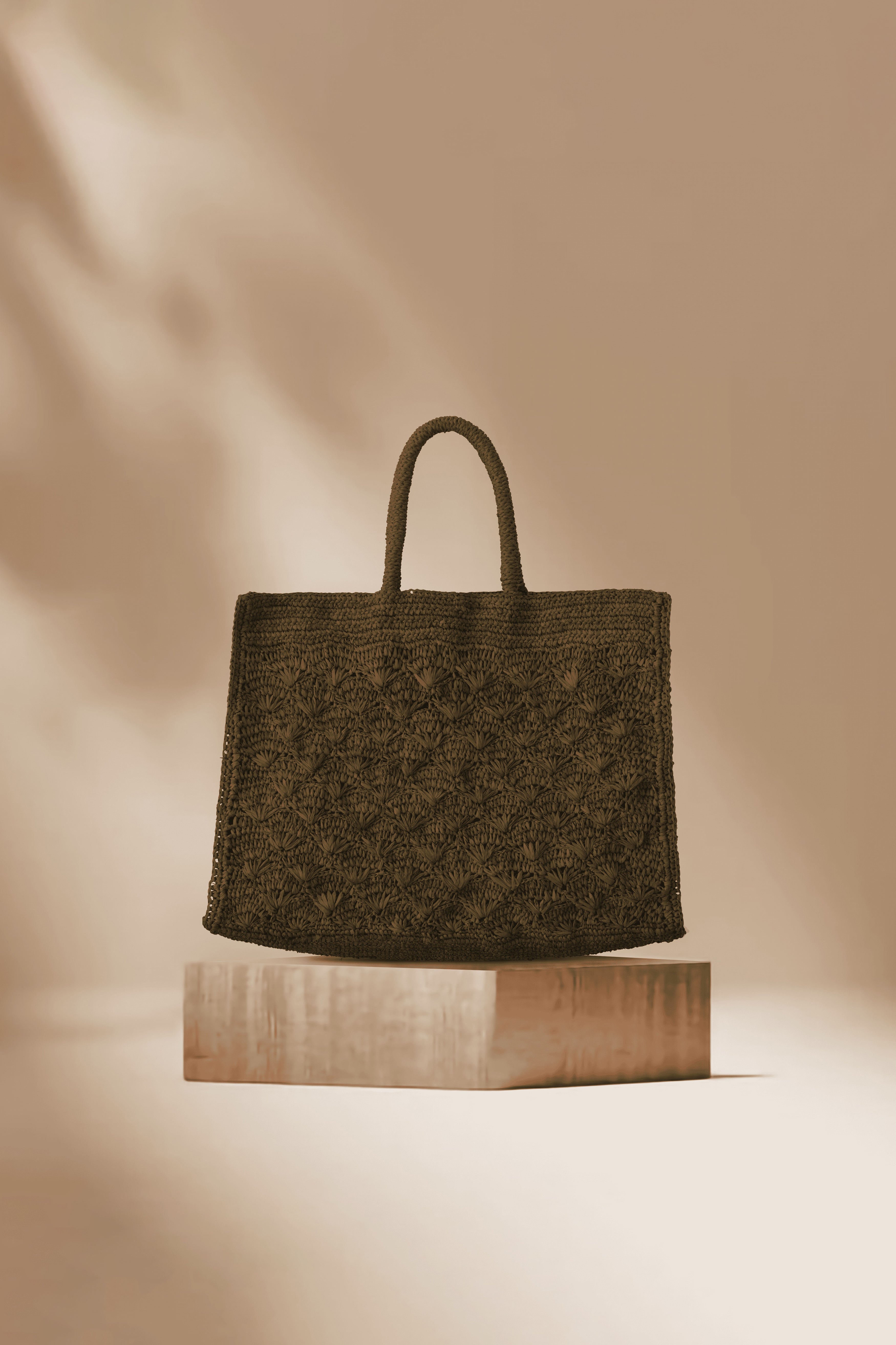 Rheane Raffia Bag - Kangaroo