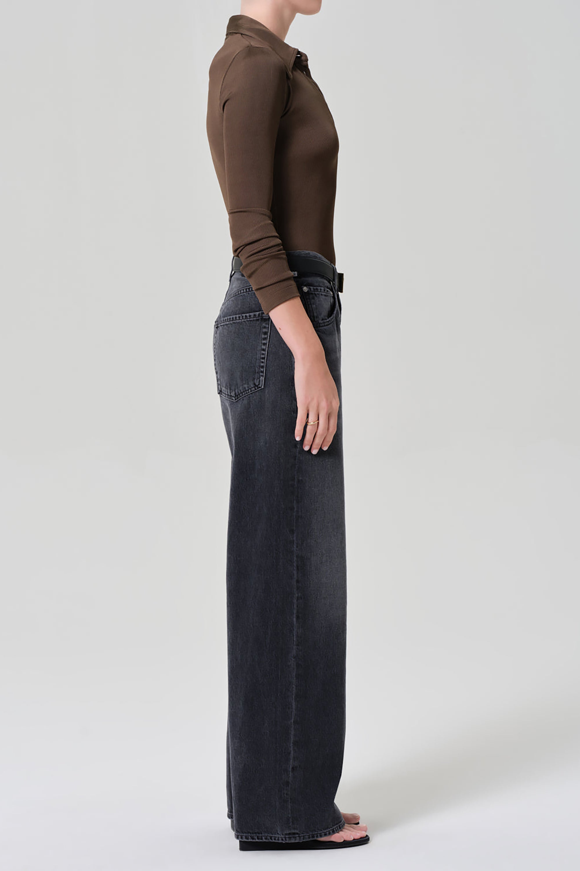 Ayla Baggy Jeans - Vintage Black