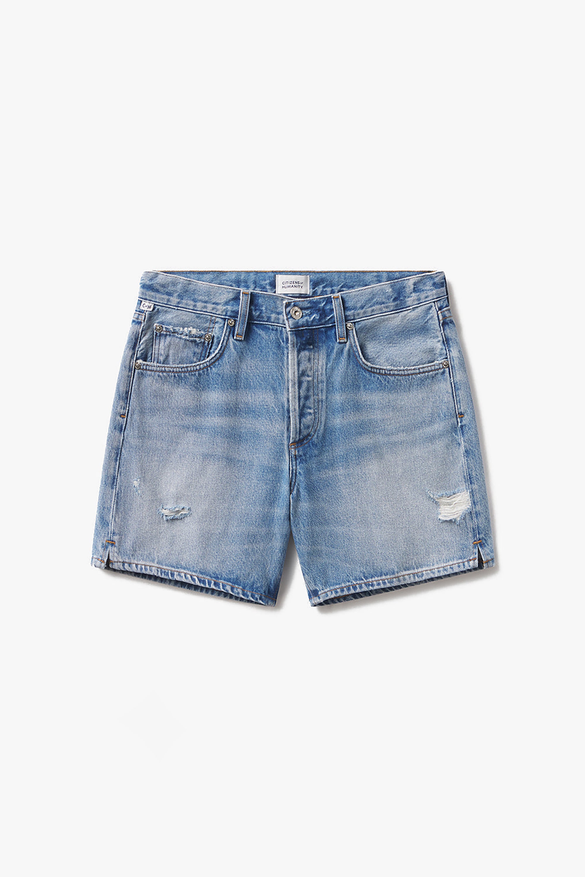 Billie Relaxed Denim Shorts - Sparrow