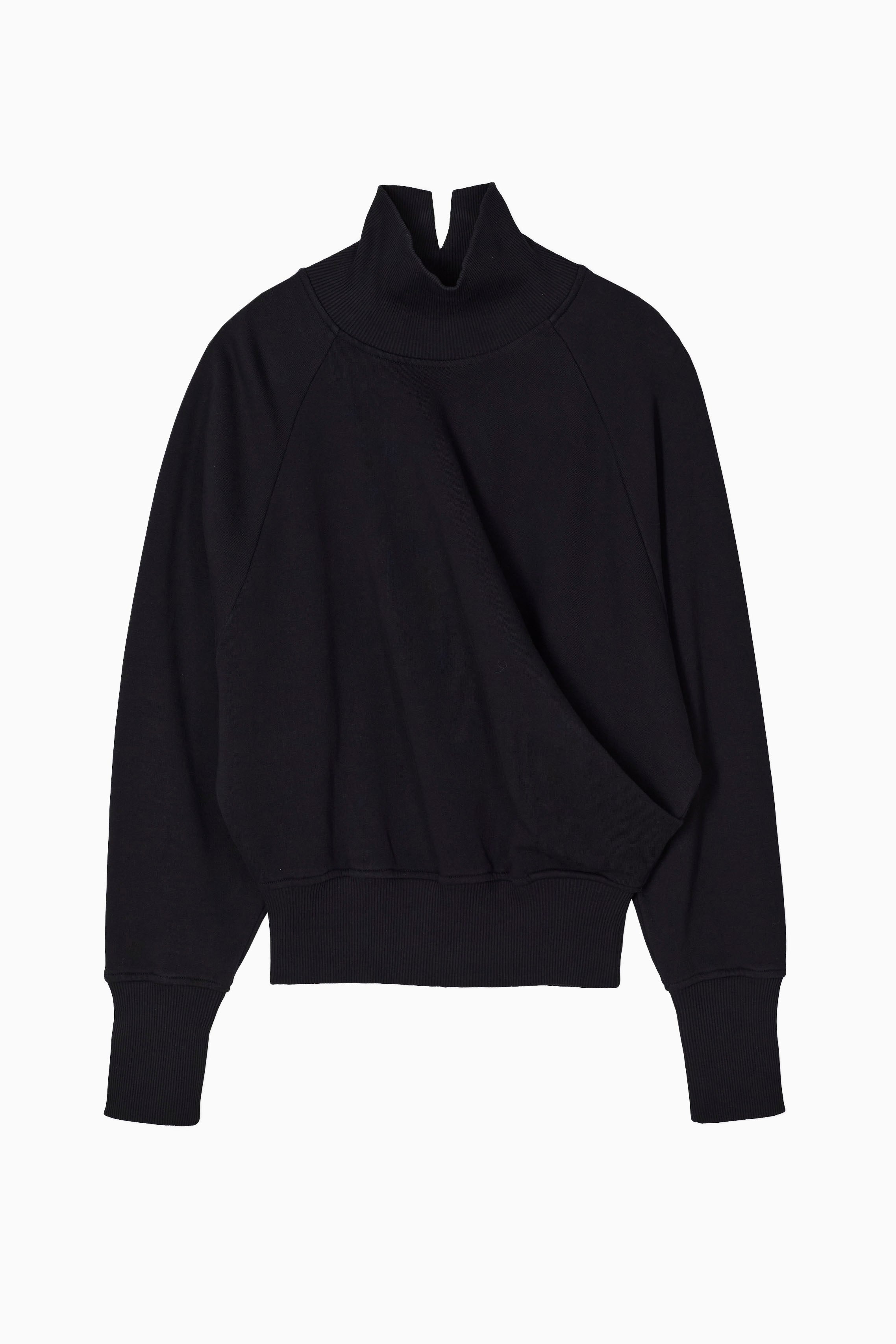 Closed Draped Turtleneck - Black - RUM Amsterdam