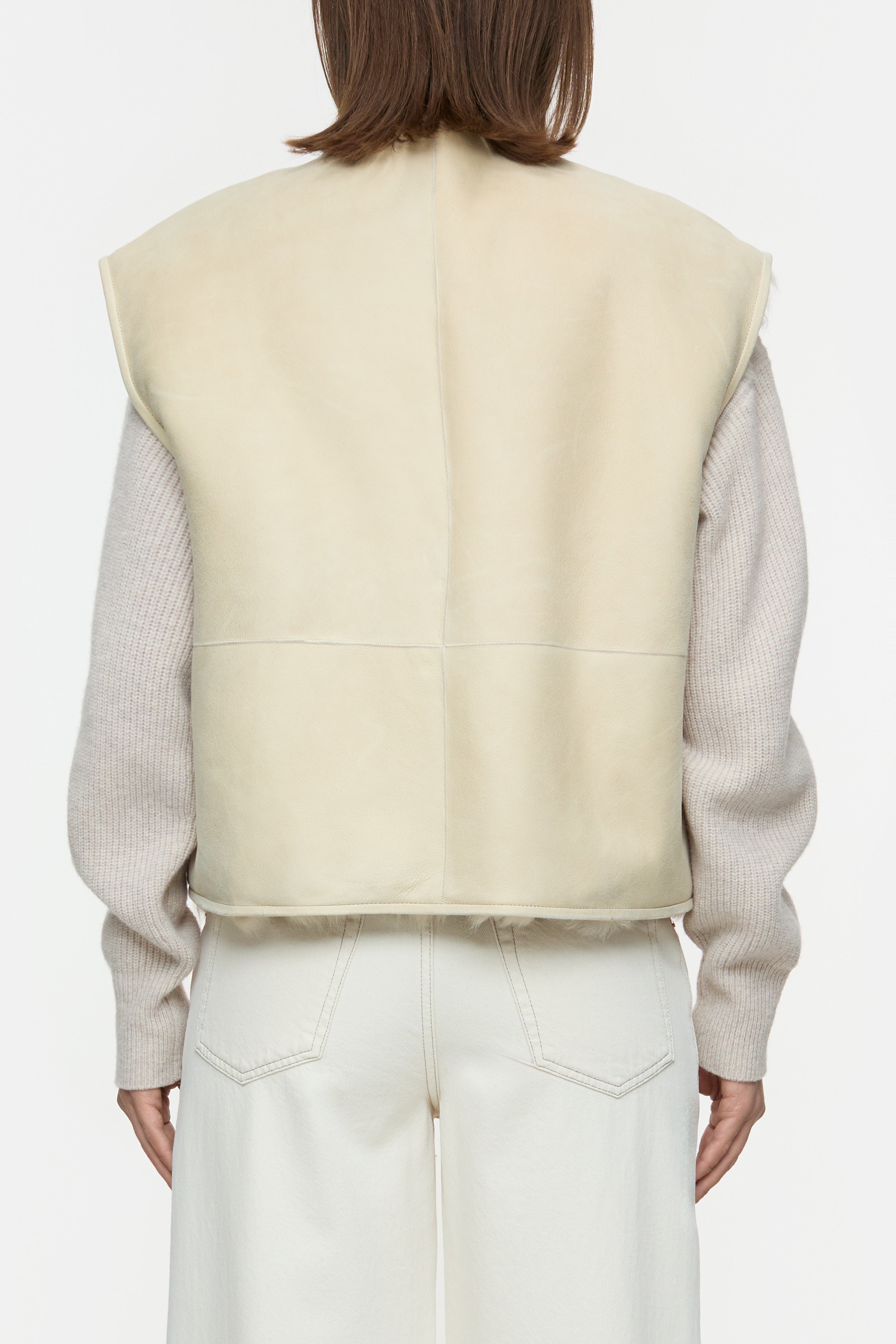 Closed Reversible Vest - Raw Silk - RUM Amsterdam