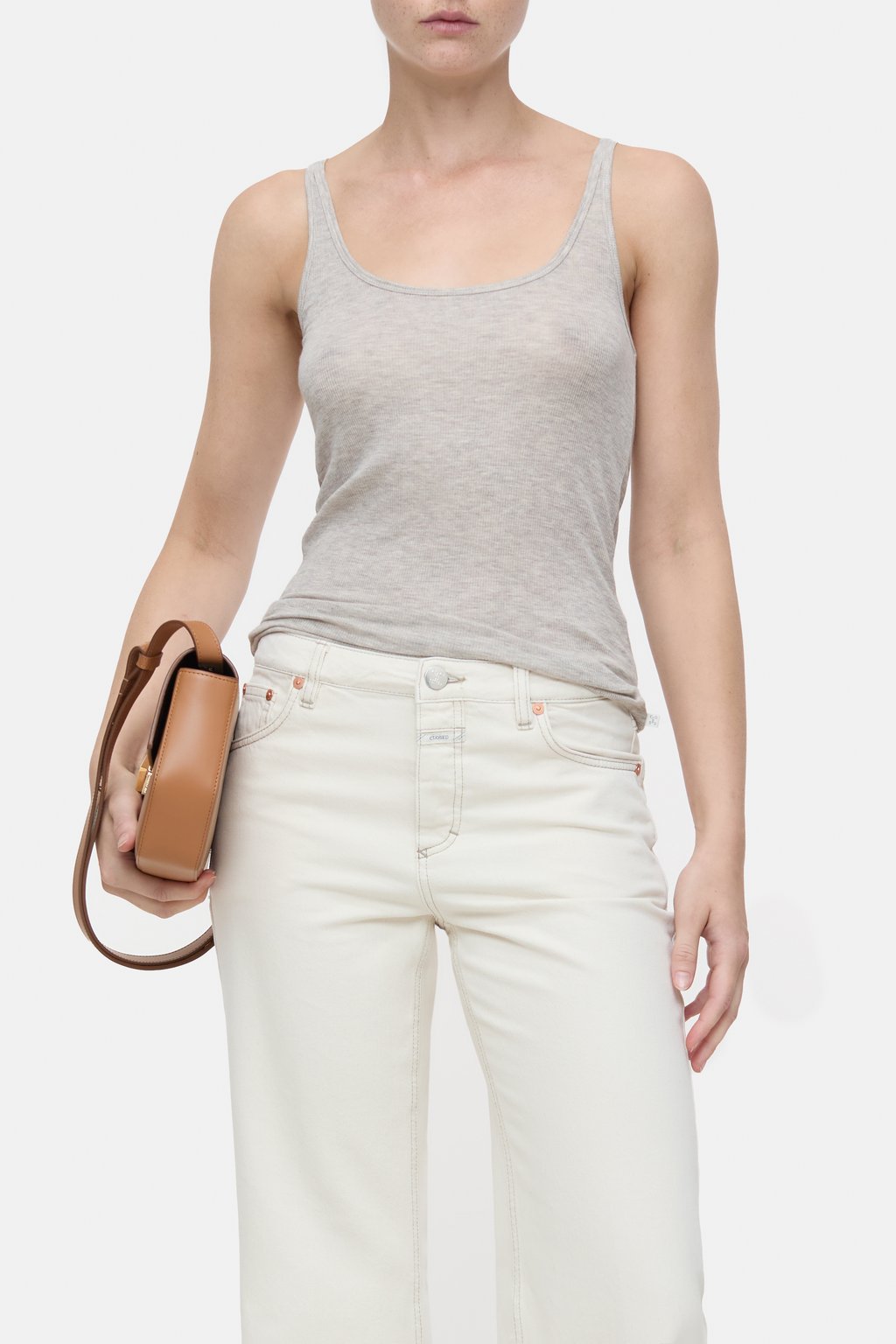 Strap Top - Pearl Beige