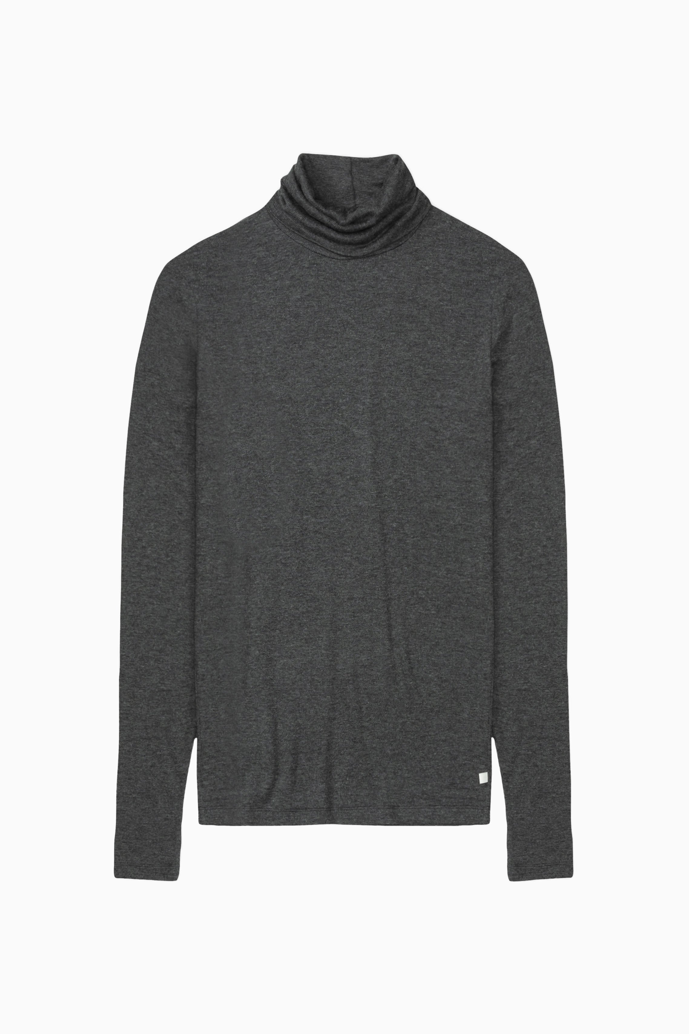 Closed Turtle Neck Long Sleeve - Dark Grey Melange - RUM Amsterdam