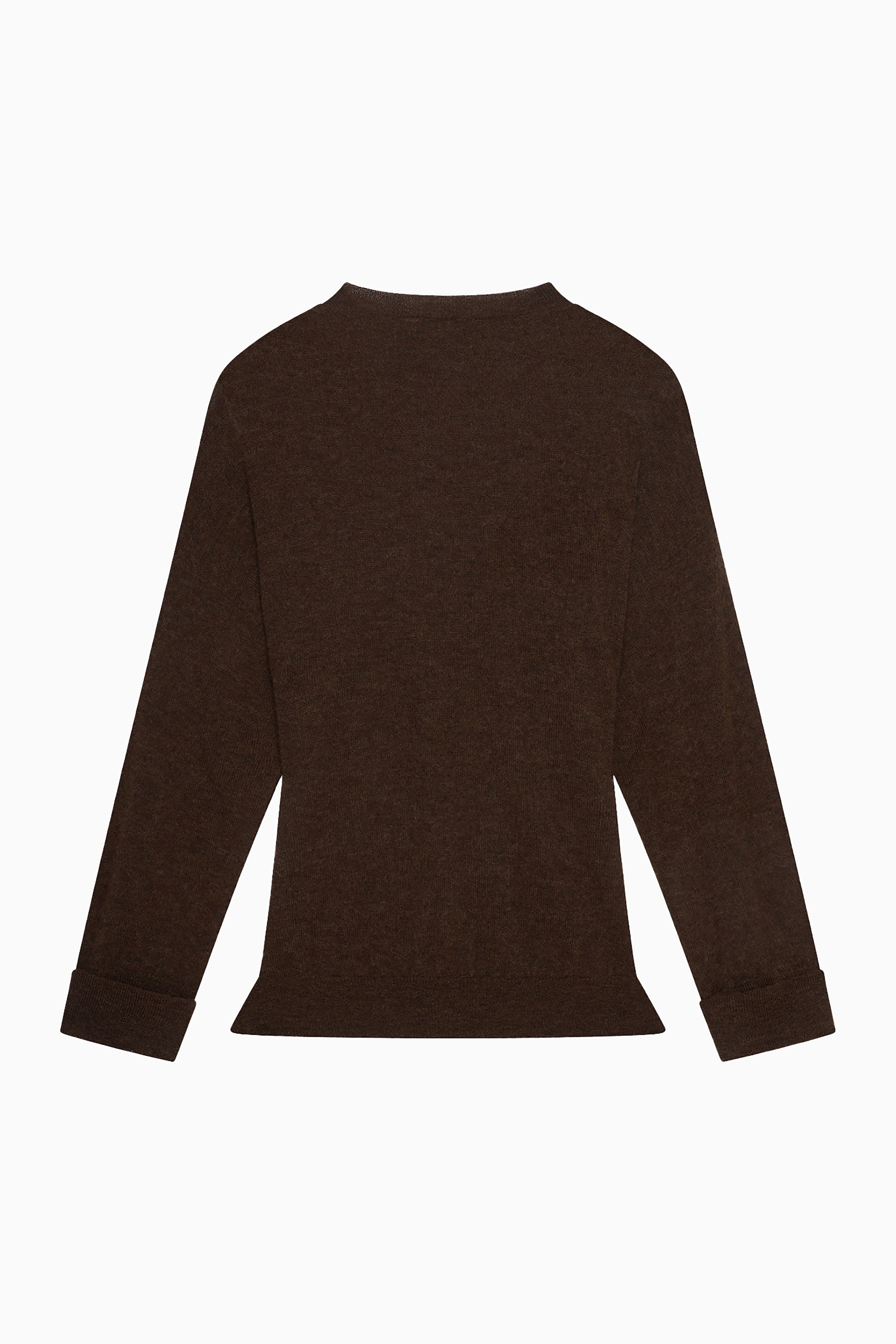 Helene Button Knit Top - Fudge