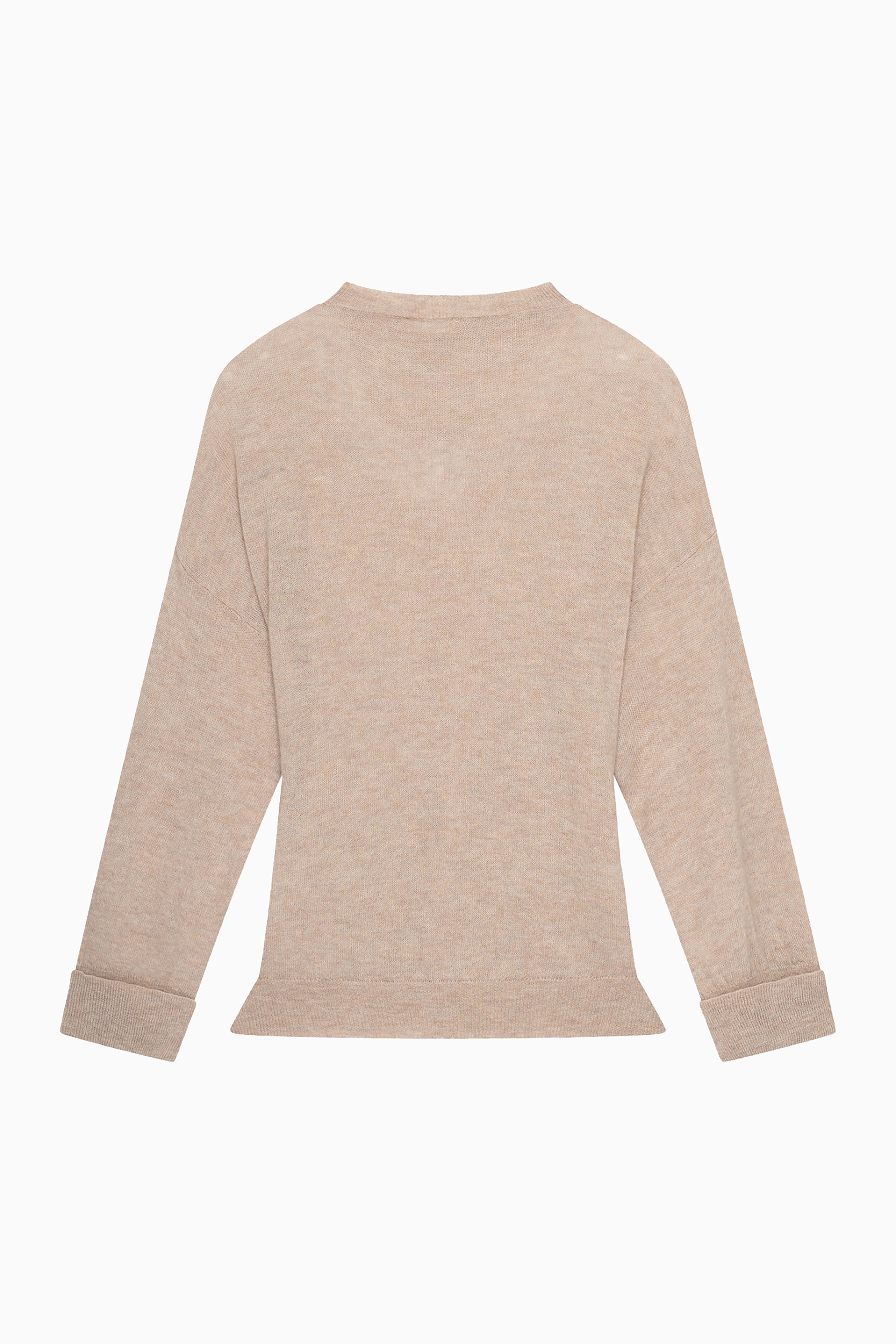 Helene Button Knit Top - Sand