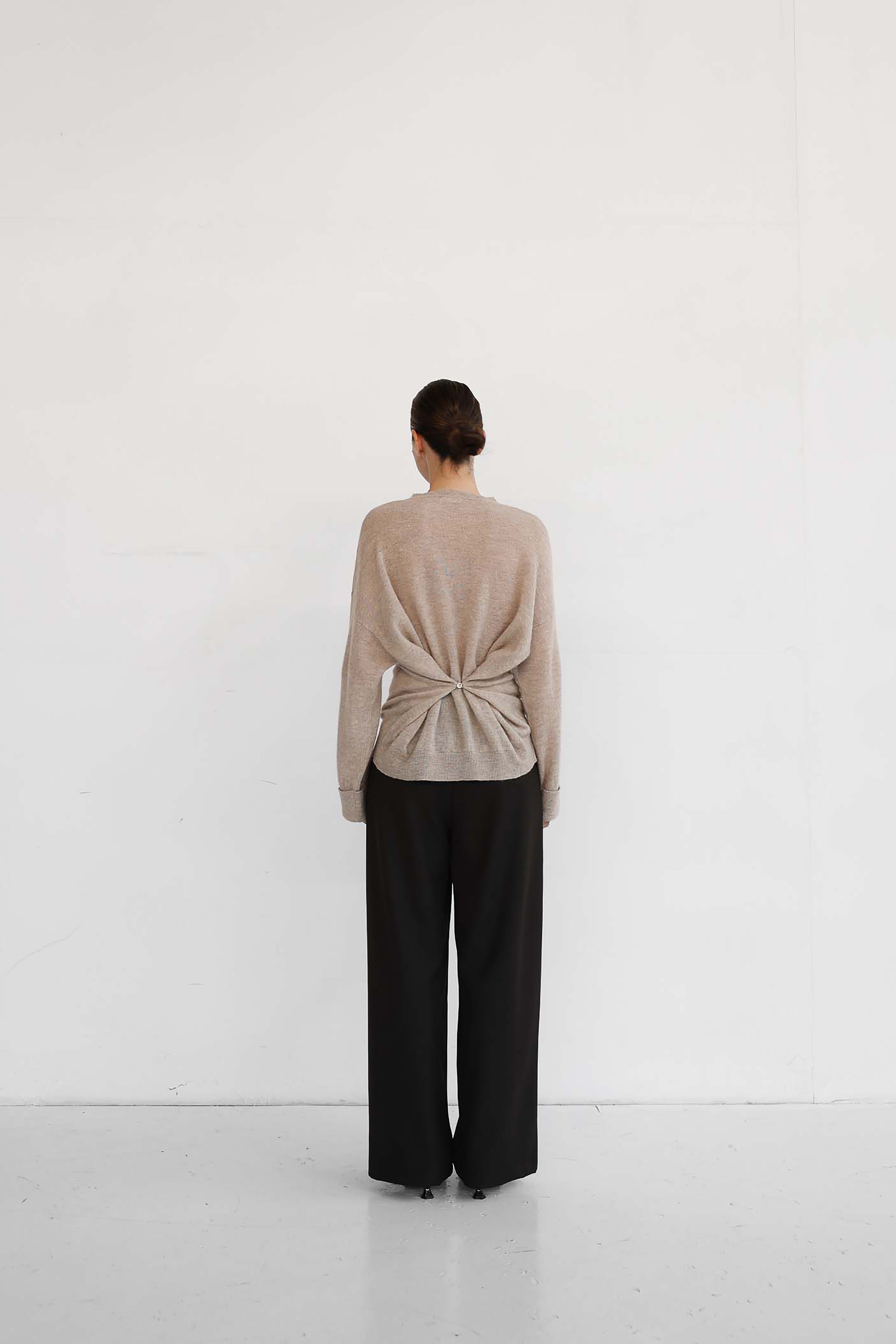 Helene Button Knit Top - Sand