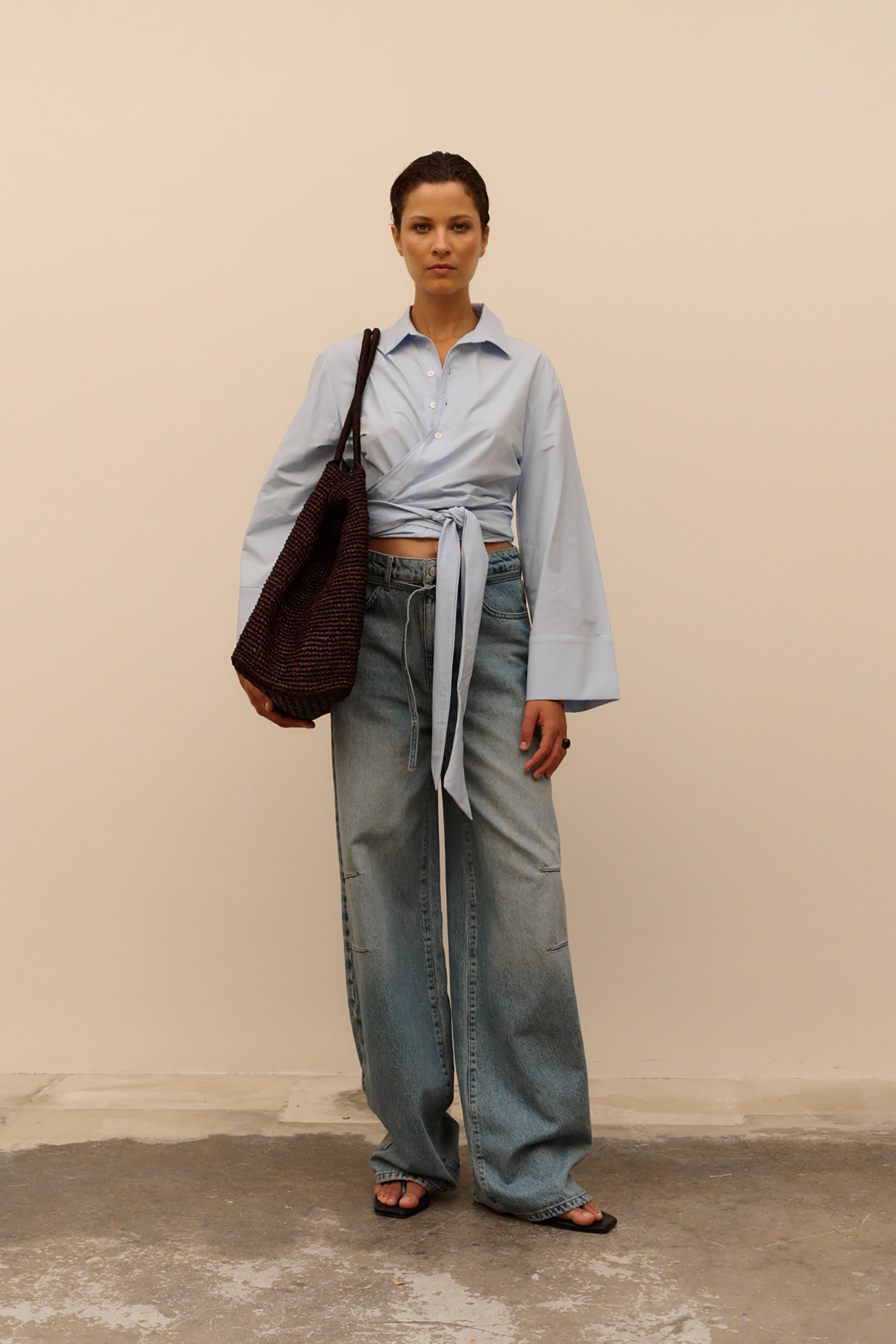 Macy Blouse - Soft Blue