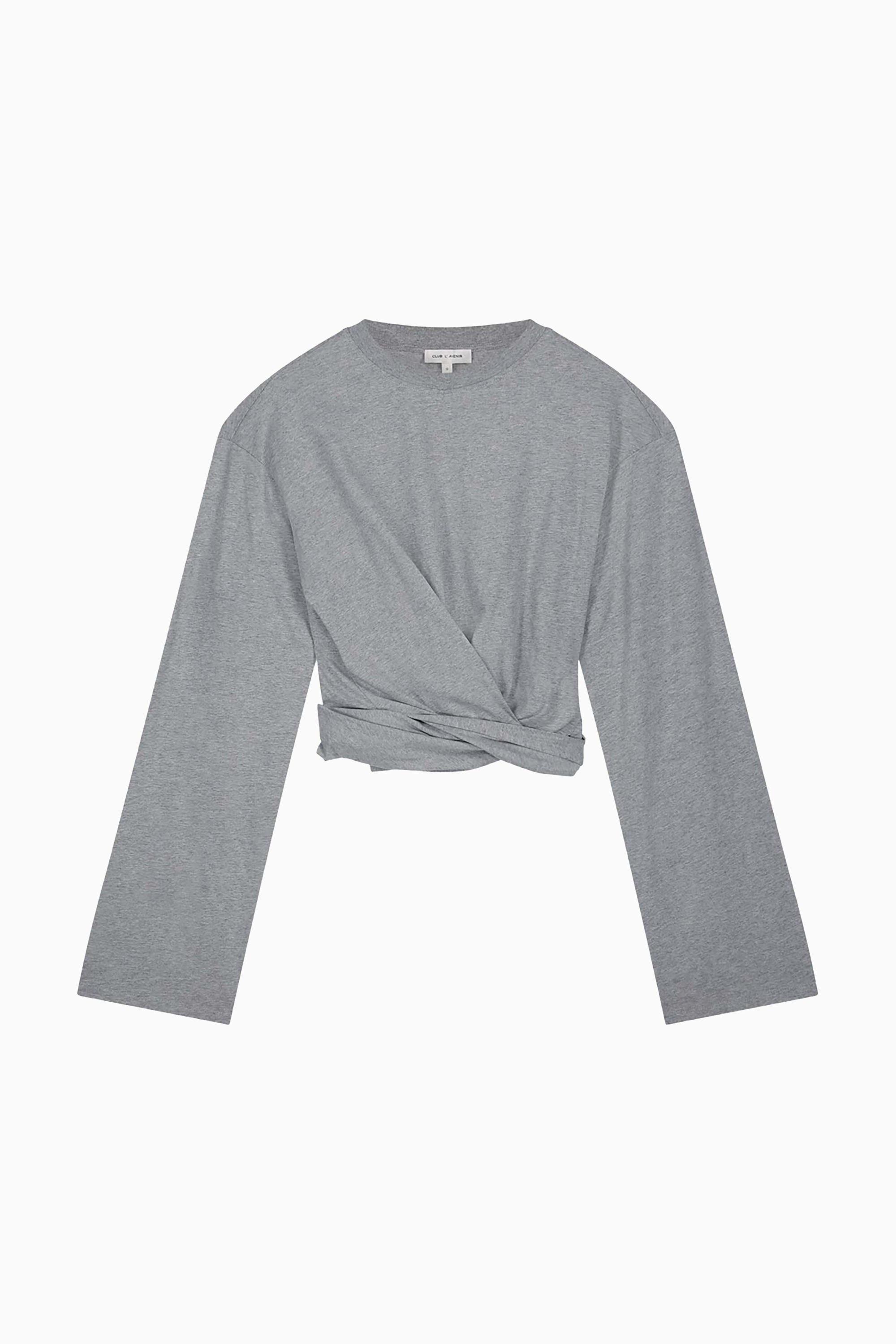 Syf Wrap Top - Grey Melee