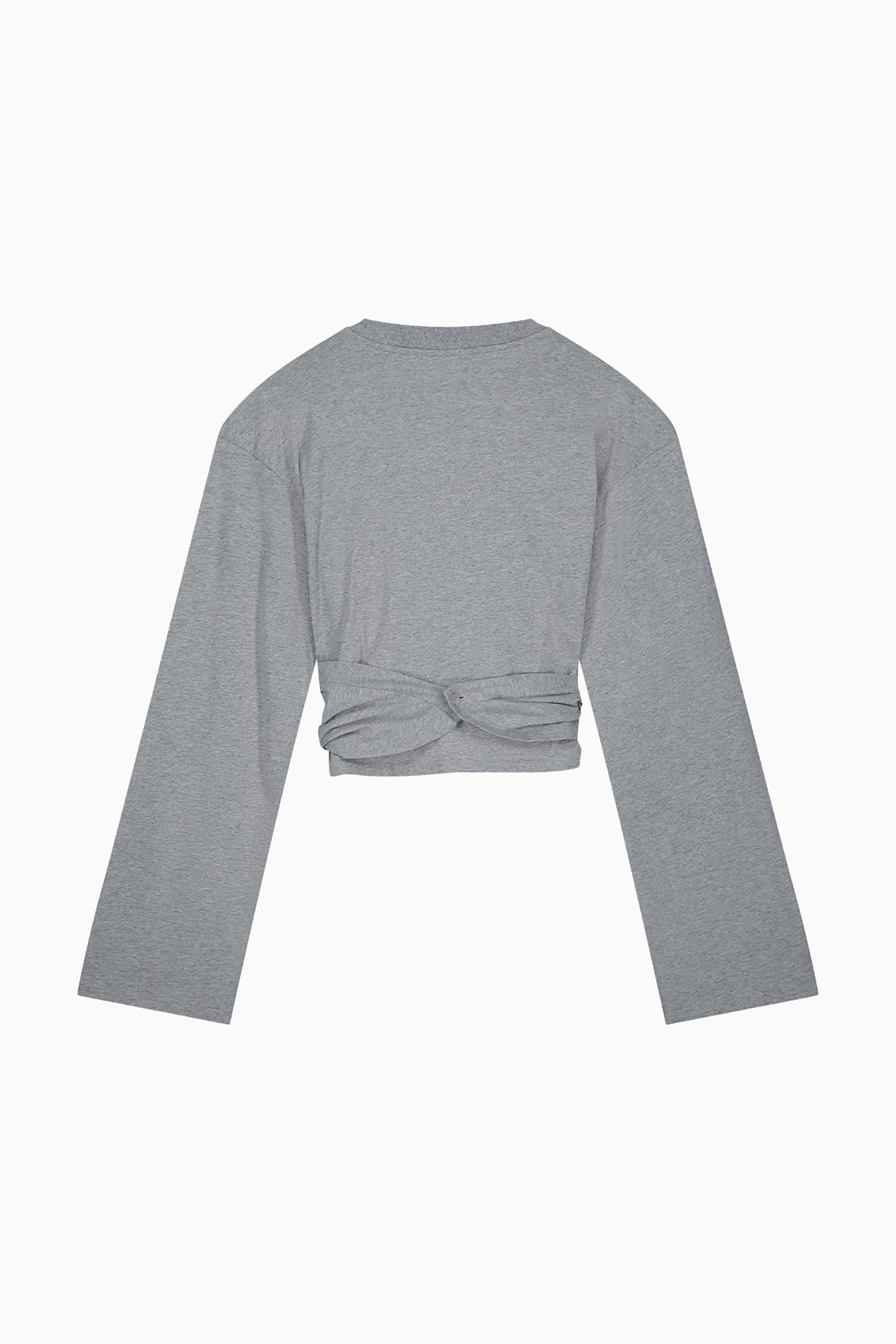 Syf Wrap Top - Grey Melee