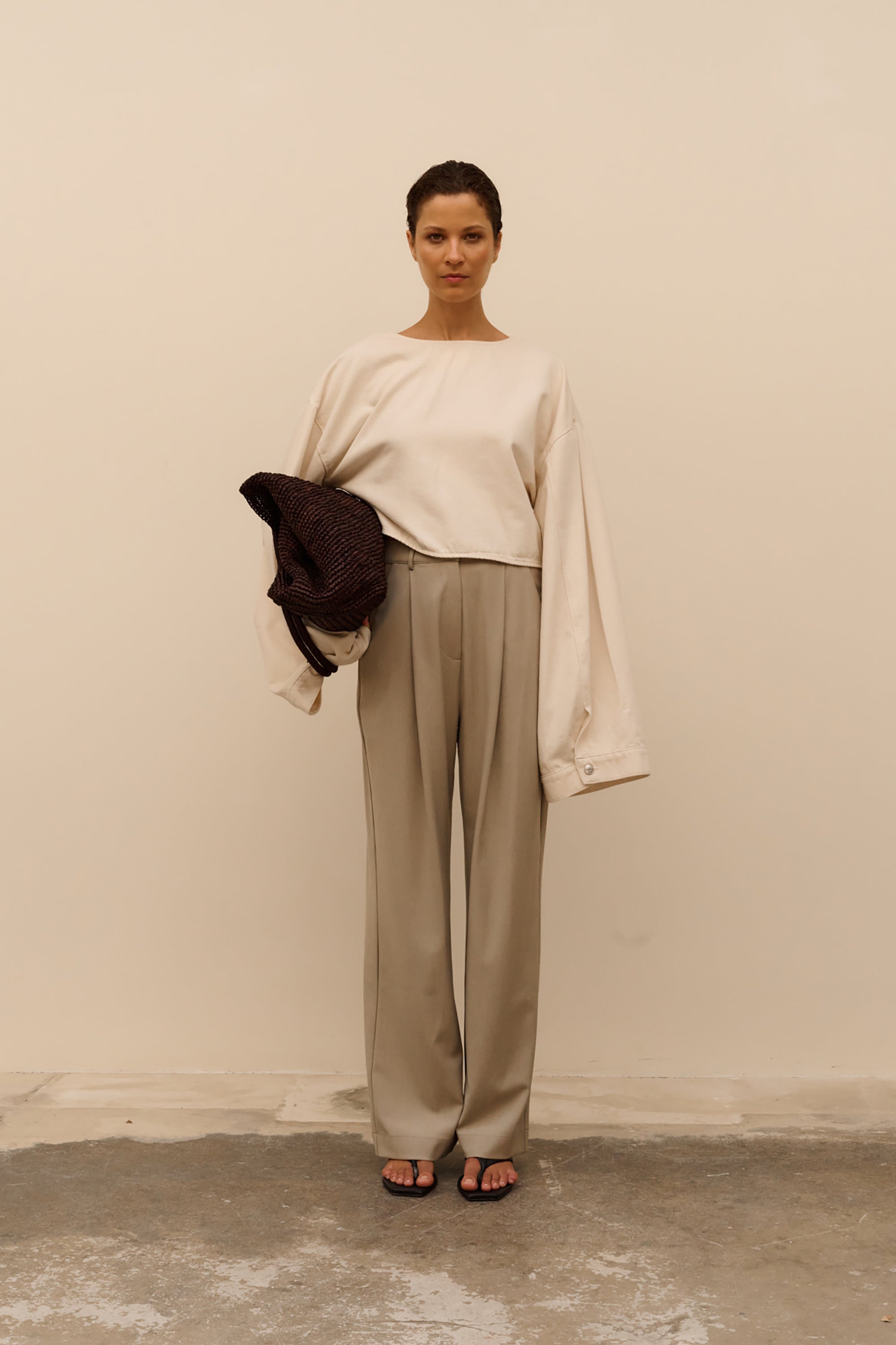 Taz Trouser - Green Taupe