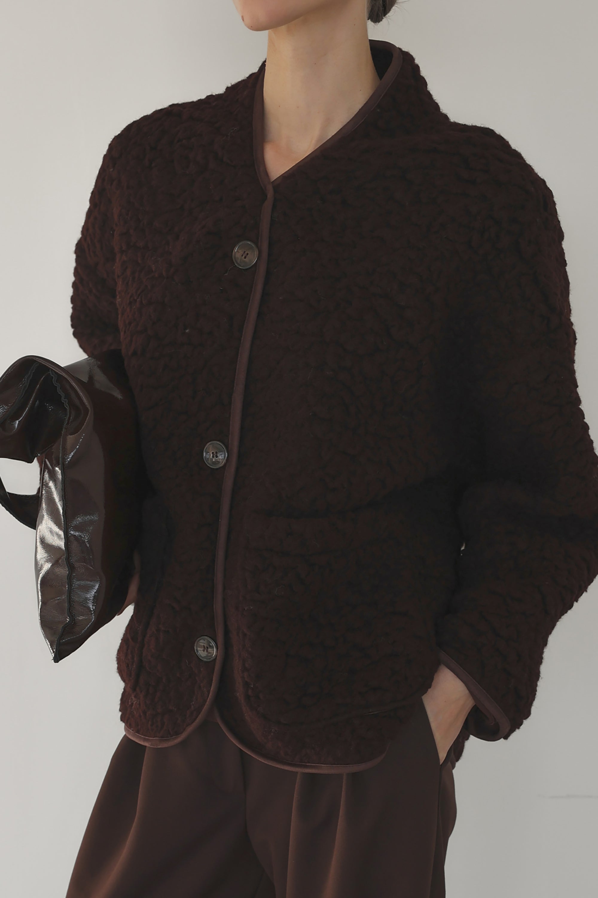 Una Teddy Jacket - Auburn
