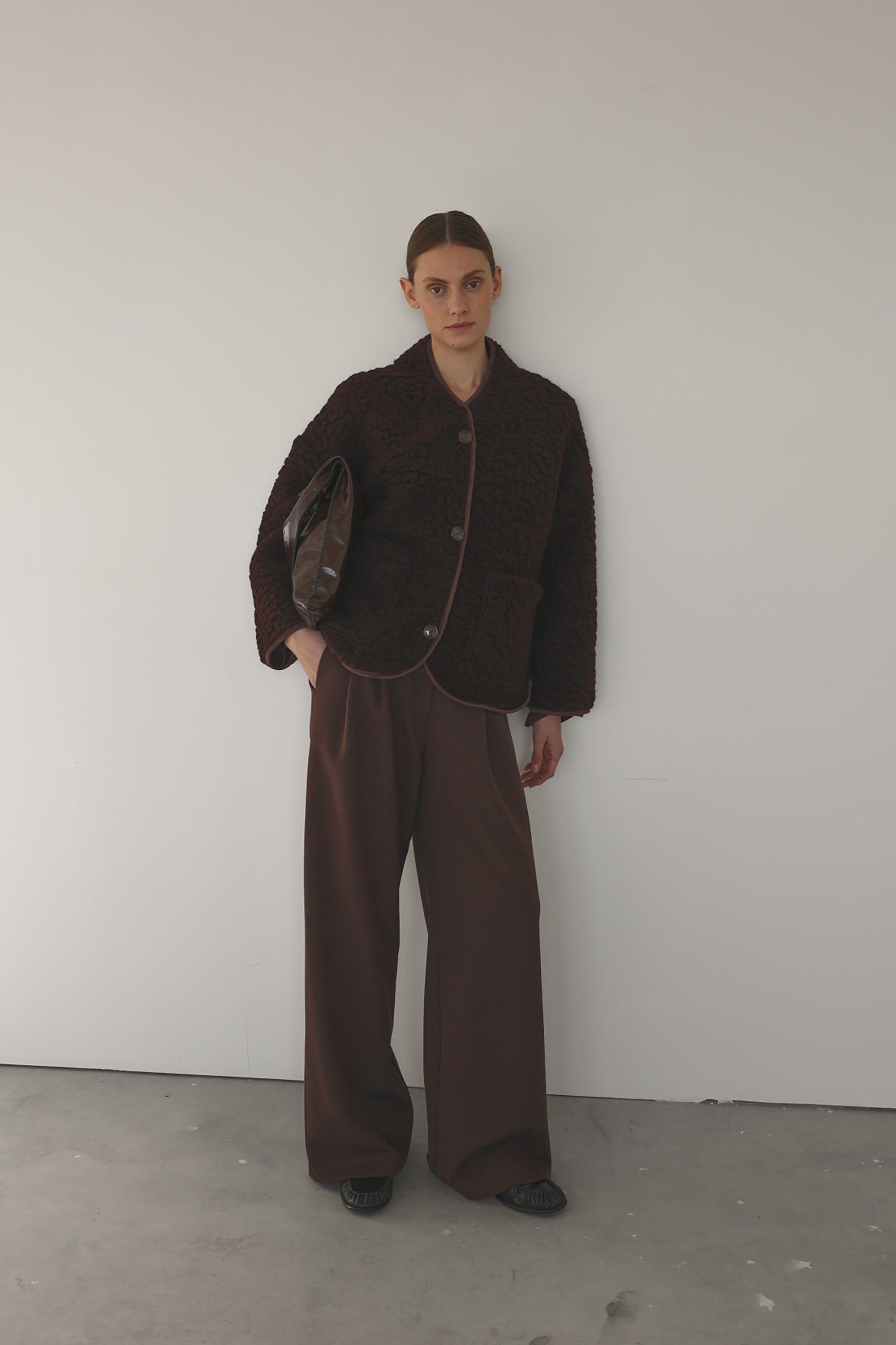 Una Teddy Jacket - Auburn