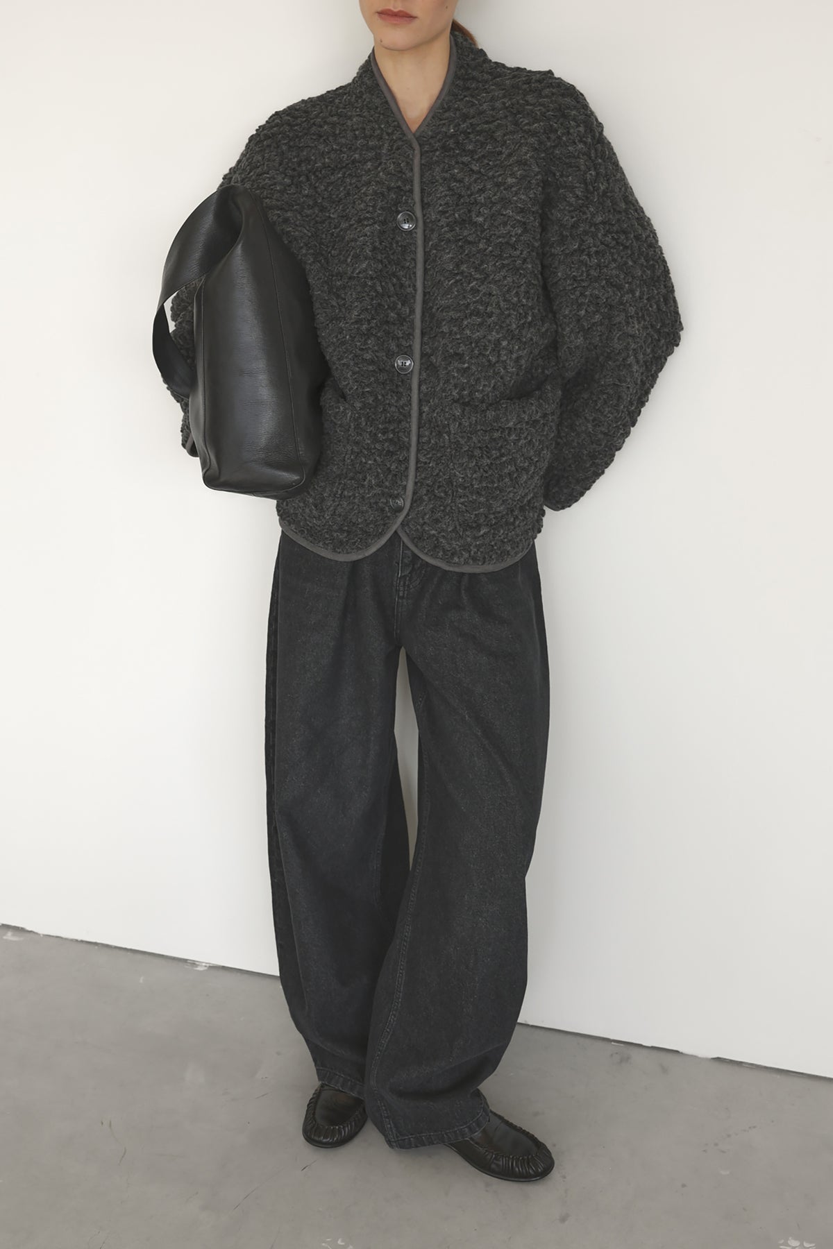 Una Teddy Jacket - Grey Melee