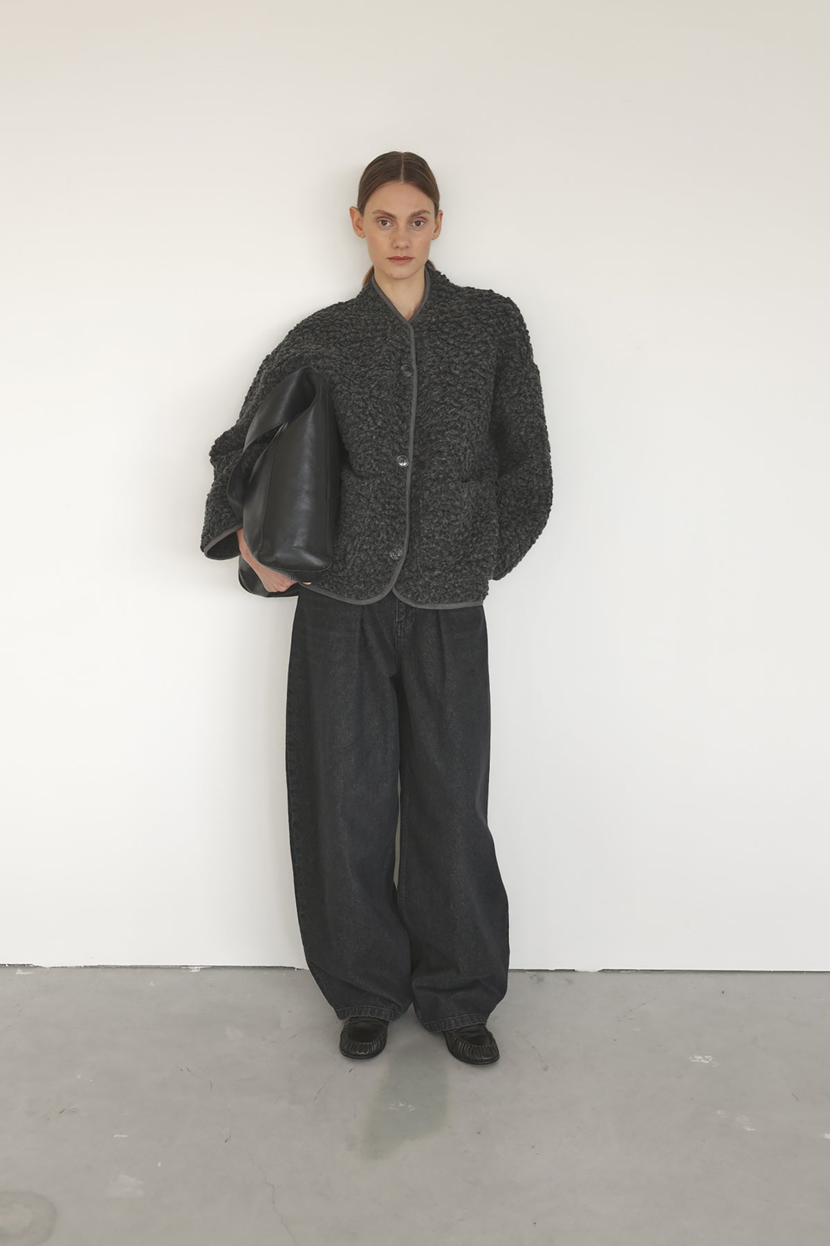 Una Teddy Jacket - Grey Melee