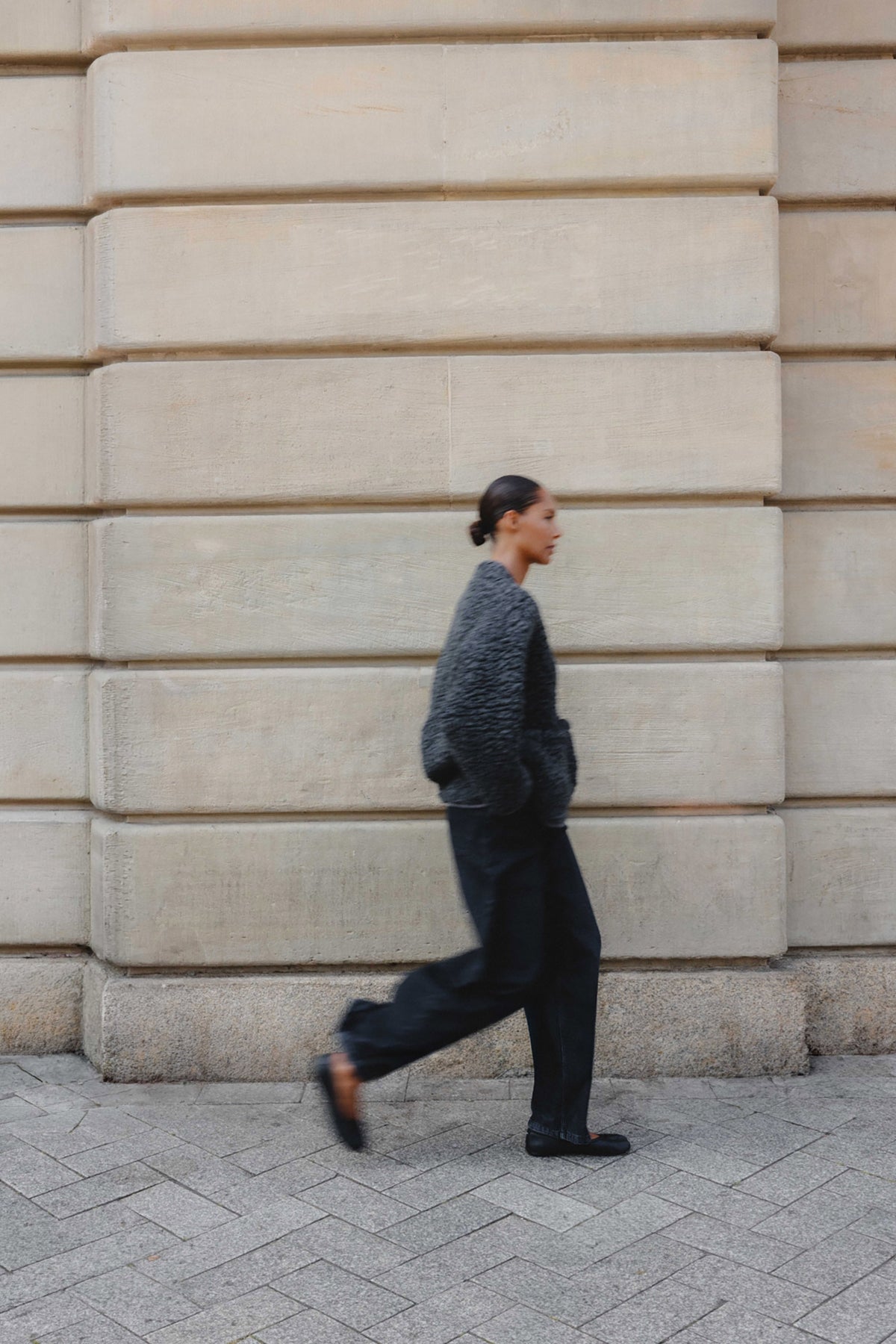 Una Teddy Jacket - Grey Melee