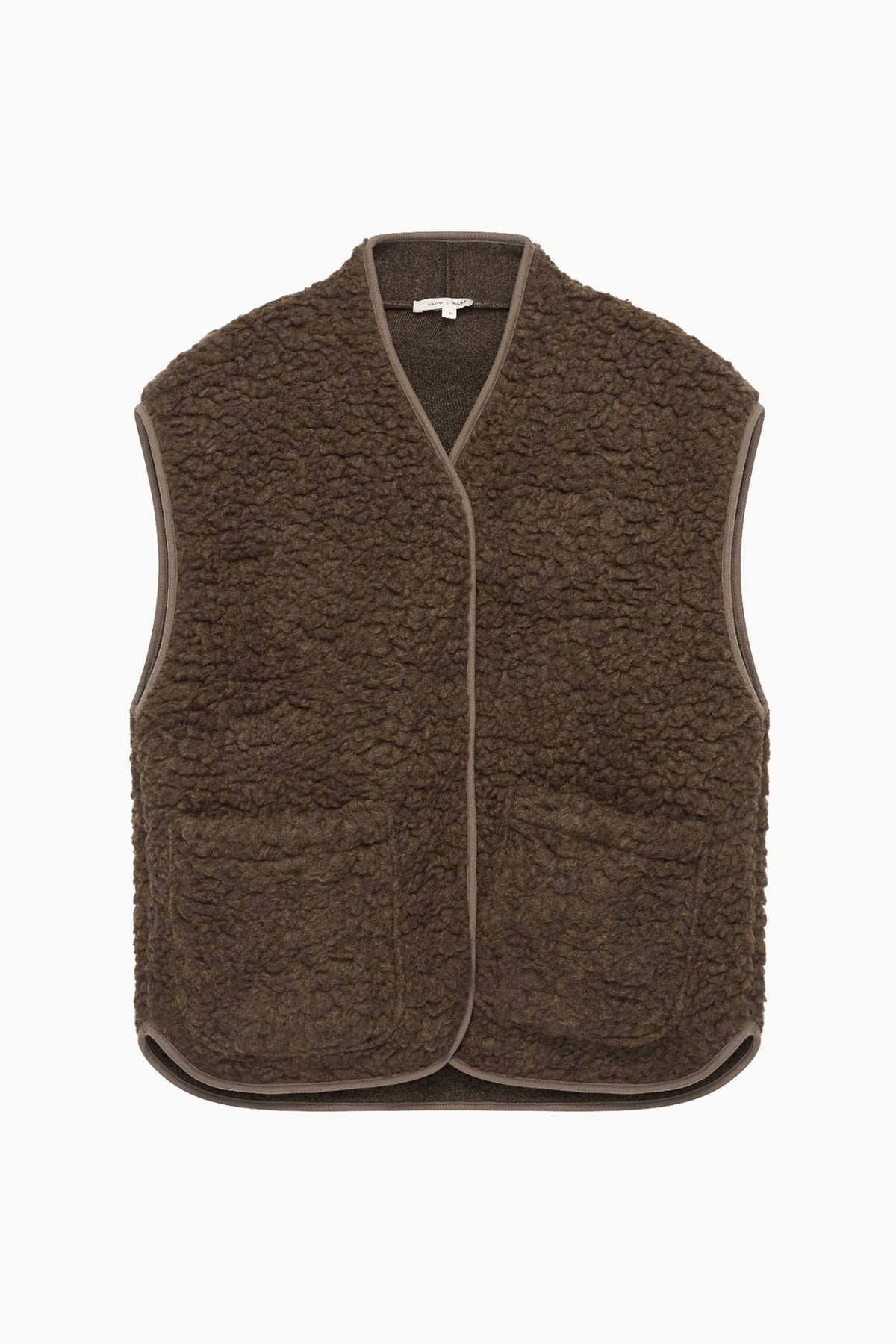 Valey Teddy Gilet - Walnut