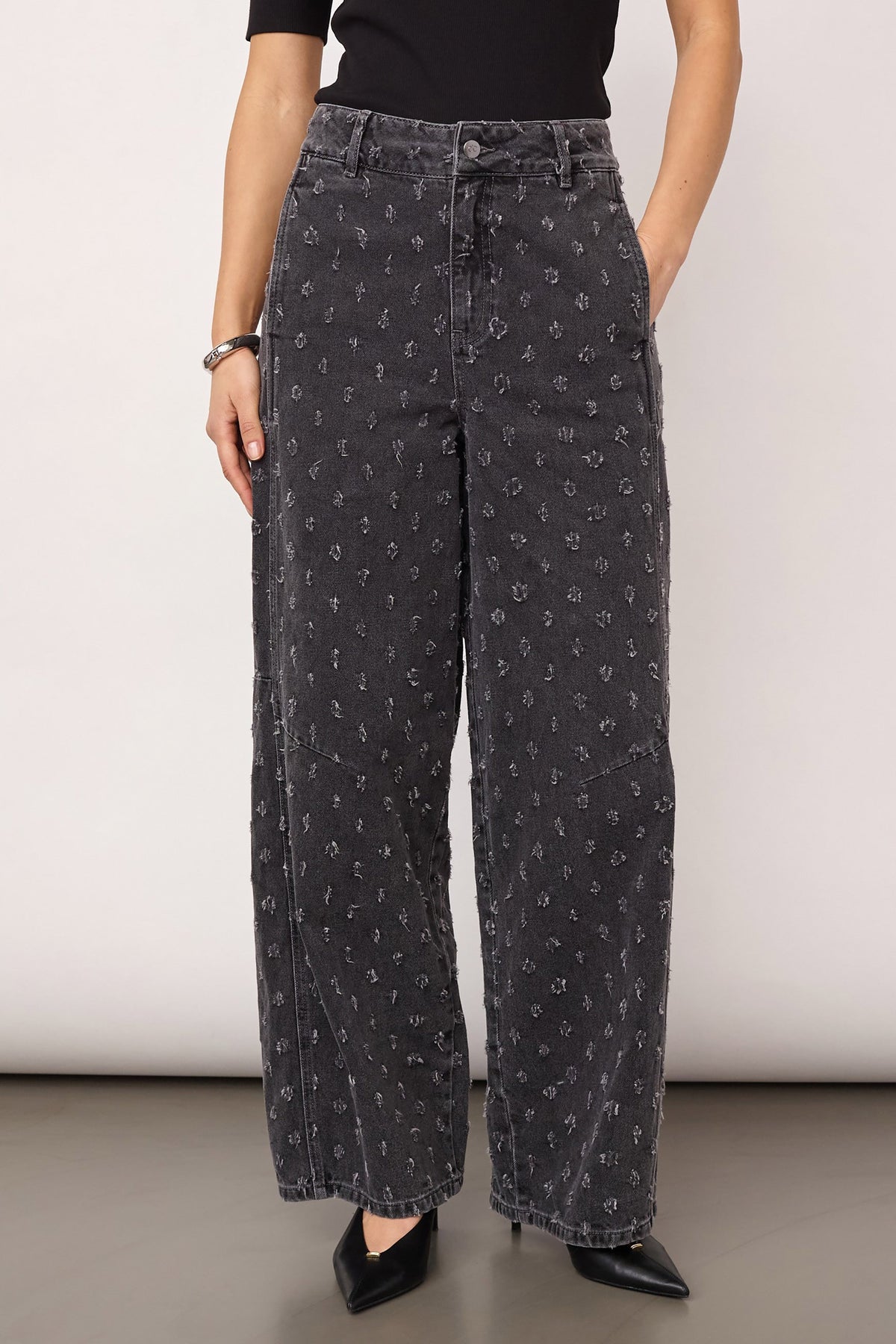 Derri Dot Jeans - Mid Grey - RUM Amsterdam