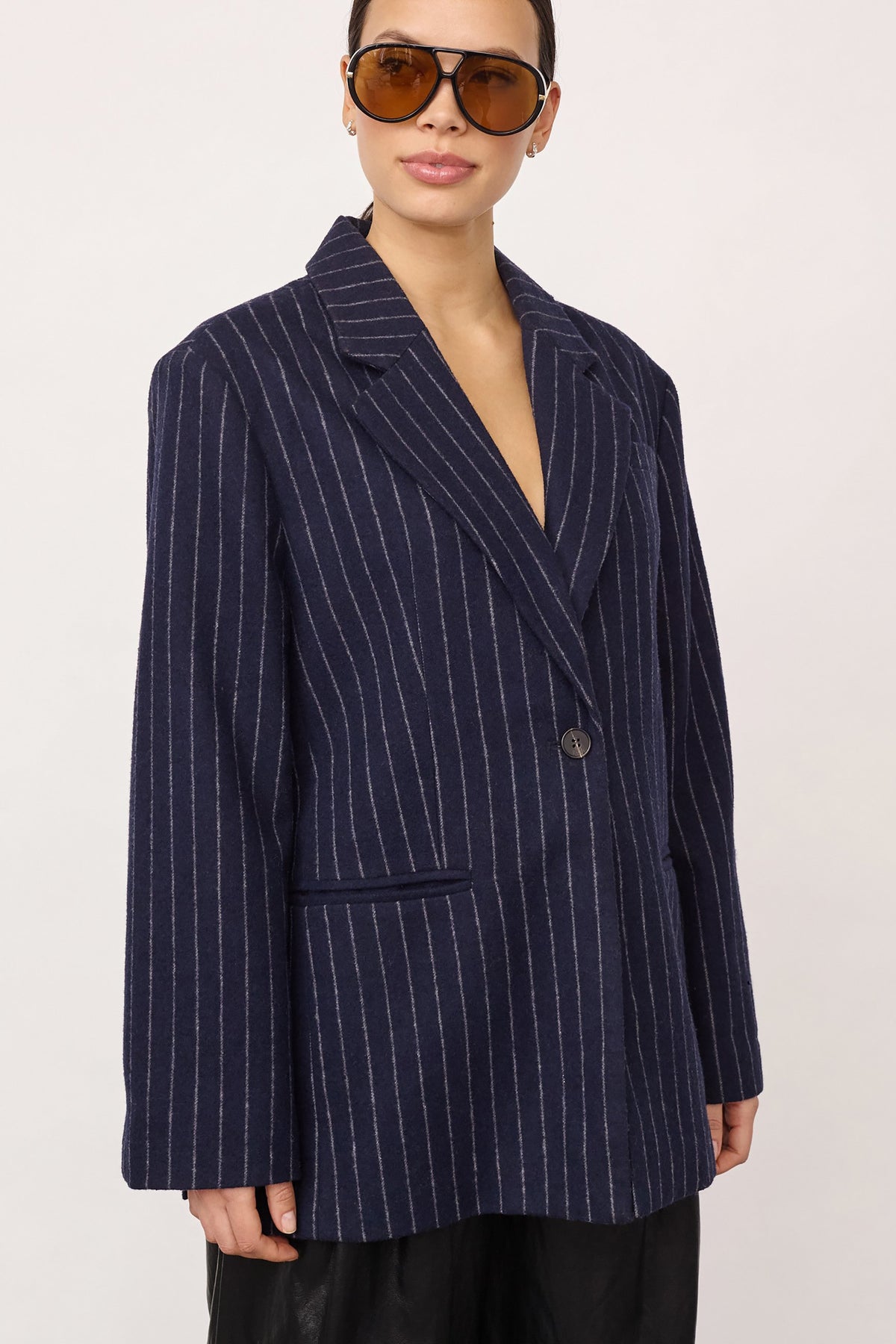  Naida Pin Power Blazer - Navy - RUM Amsterdam