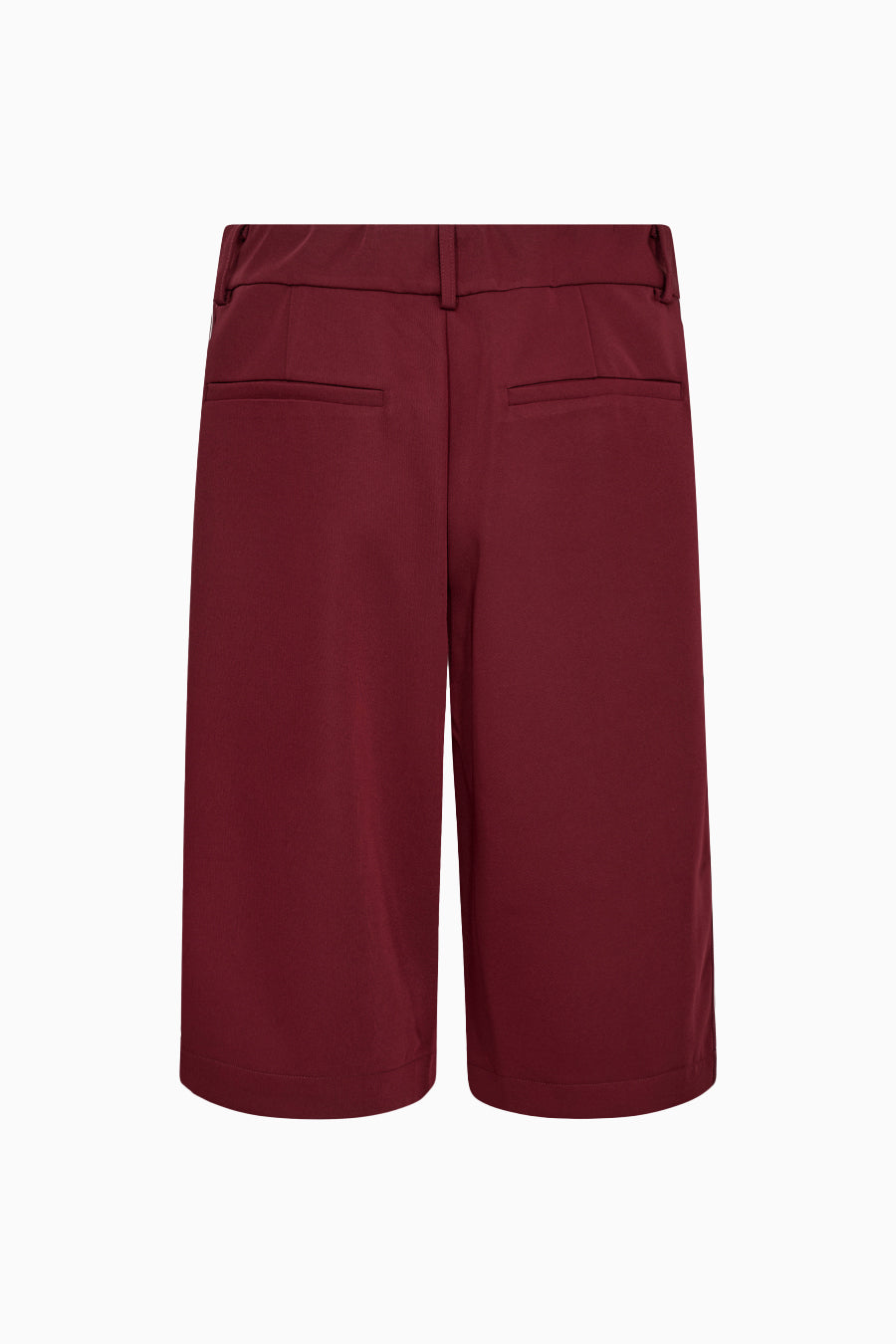 Amira Crease Bermuda - Burgundy