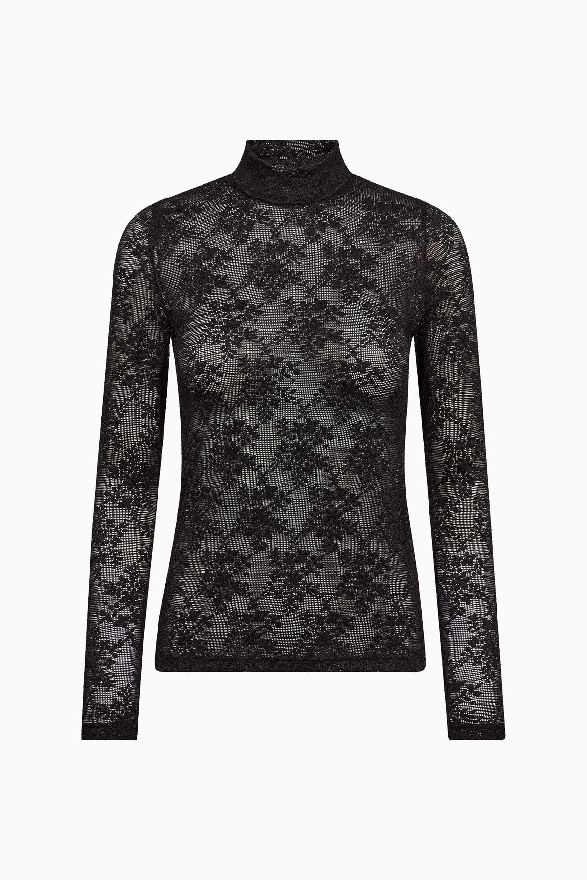 Birta Turtleneck Blouse - Black