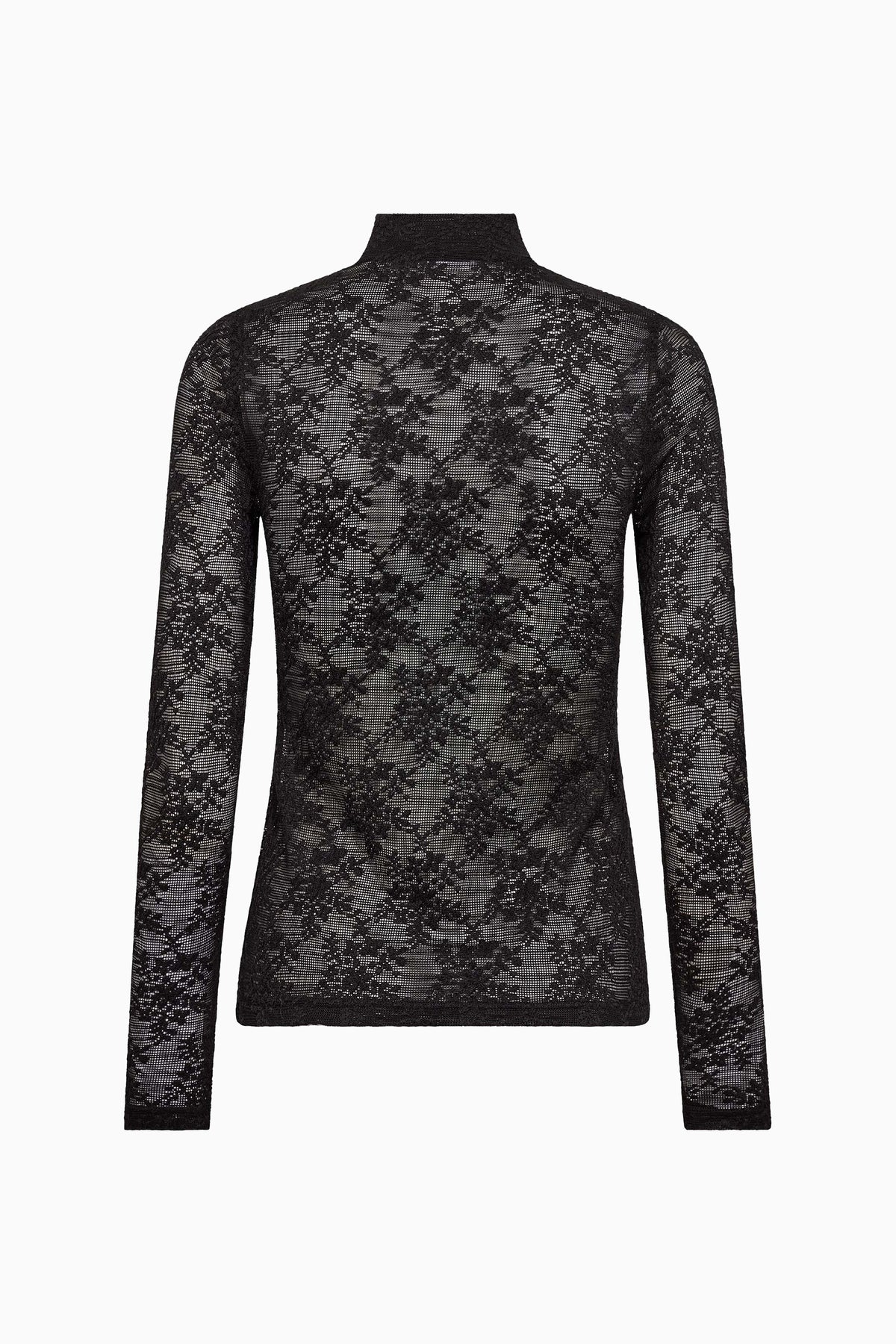 Birta Turtleneck Blouse - Black