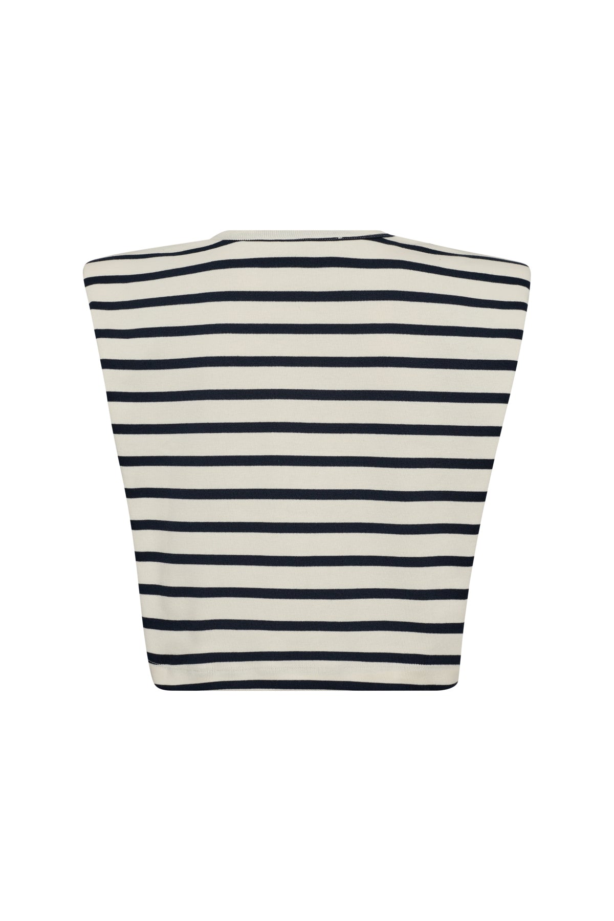 Co'Couture Classic Stripe ED Crop Tee - Off White - RUM Amsterdam