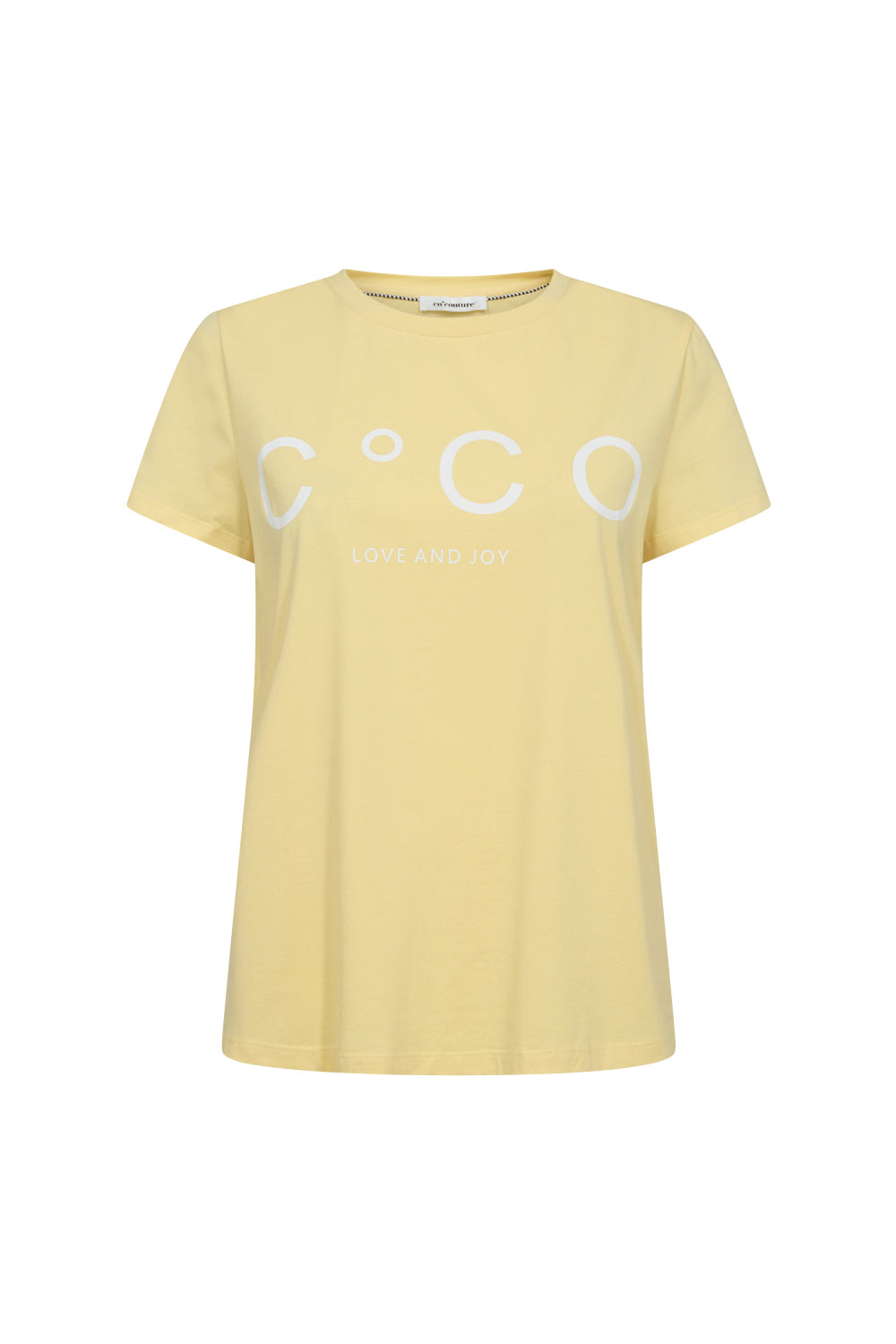 Co'Couture Coco Signature Tee - Pale Yellow - RUM Amsterdam