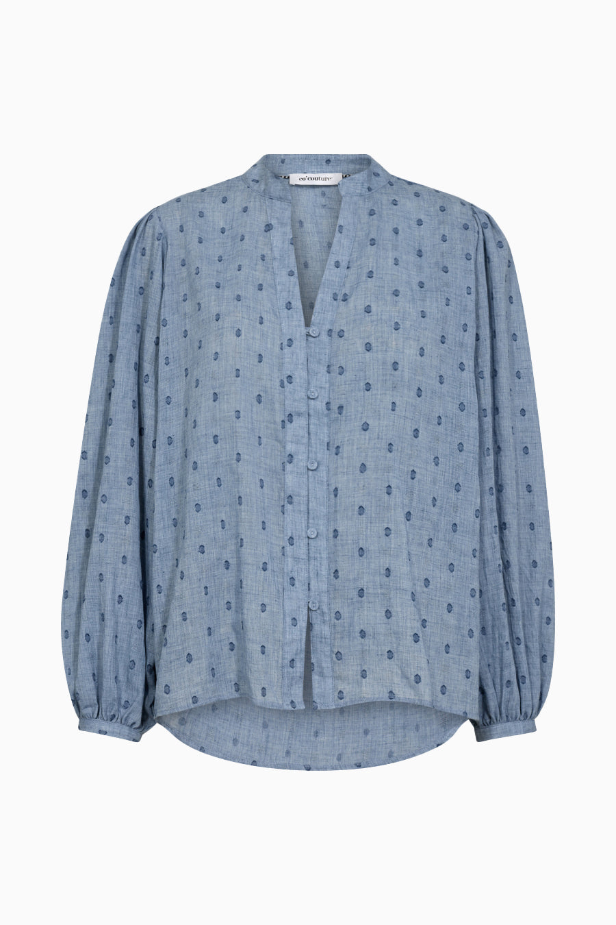 Dottie V-Shirt - Dusty Blue