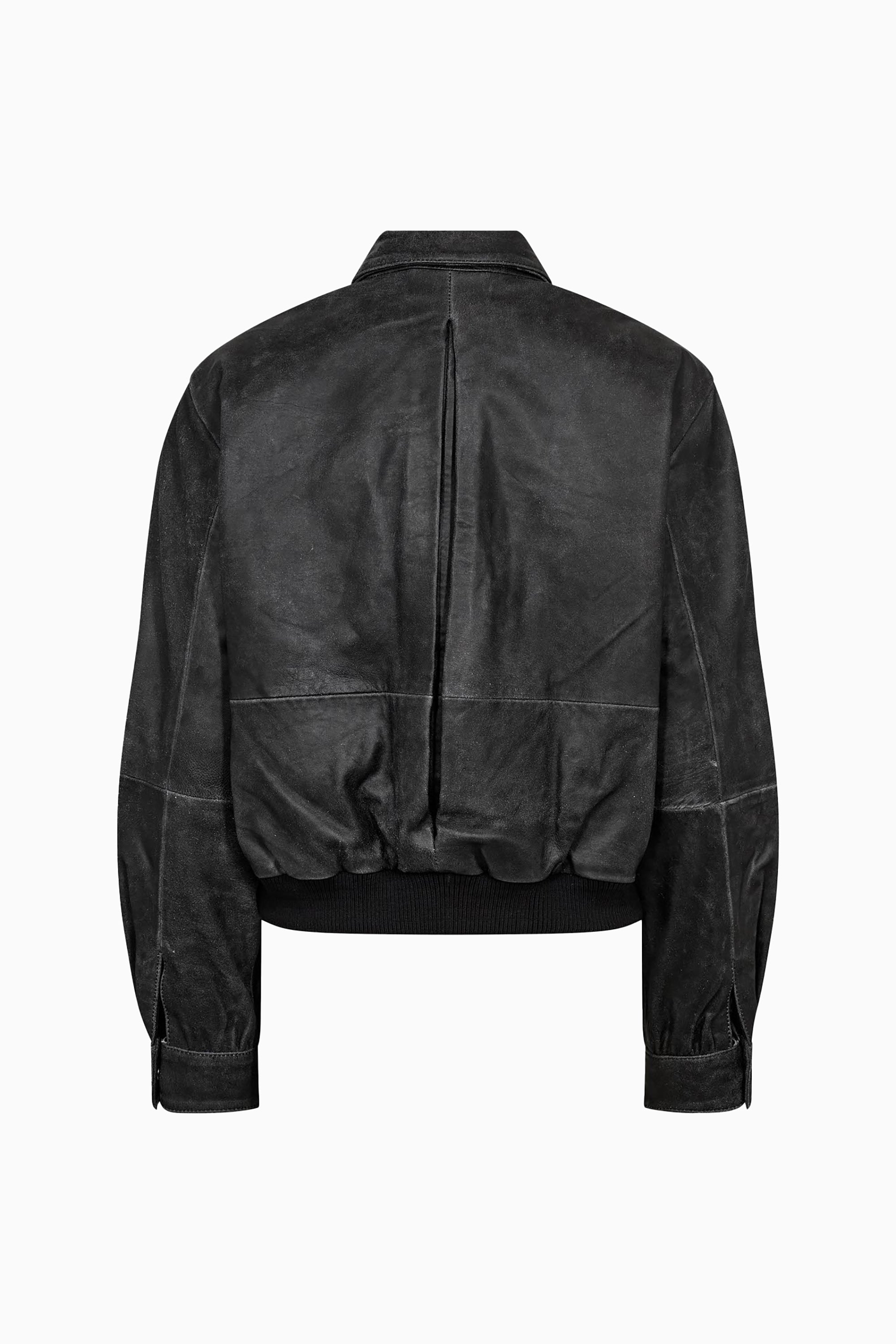 Floyd Leather Bomber - Black