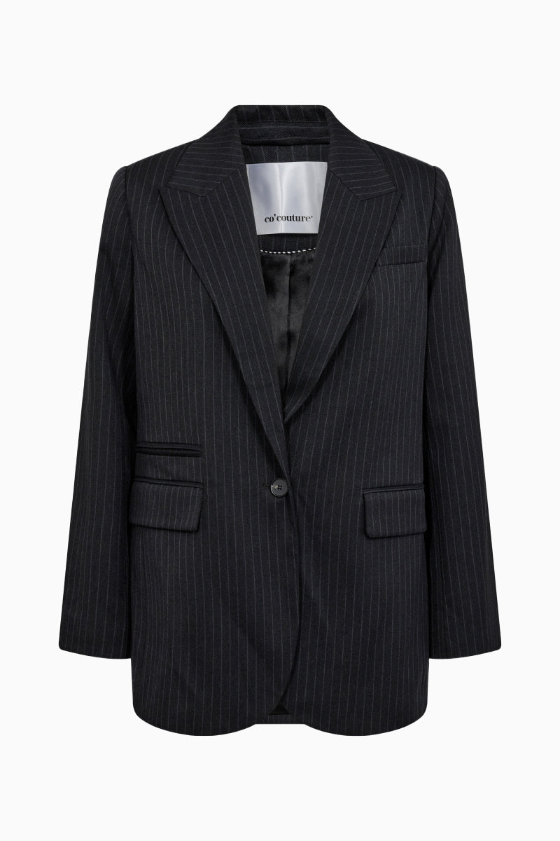 Co'Couture Ida Pin Single Oversized Blazer - Dark Grey - RUM Amsterdam