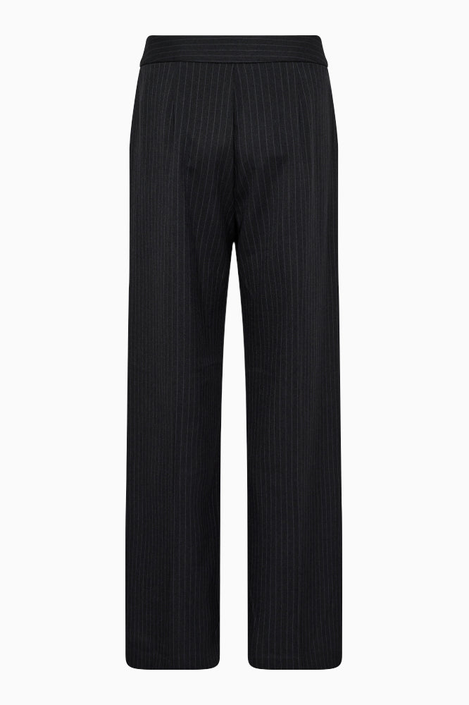 Co'Couture Ida Pin Wide Long Pant - Dark Grey - RUM Amsterdam