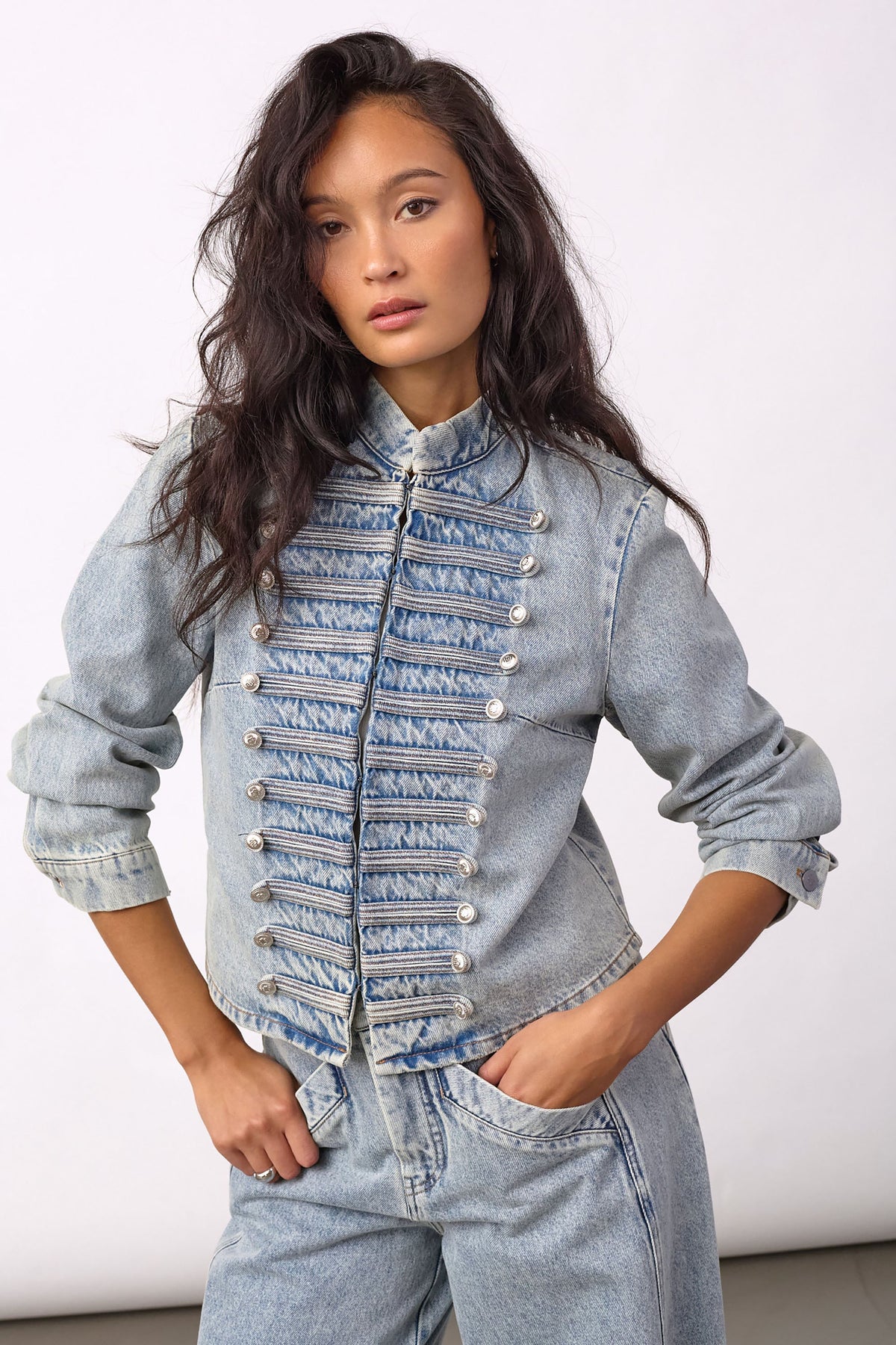 Jackson Officer Denim Jacket - Bleach Denim