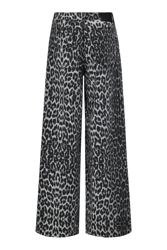 Co'Couture Leo Wide Long Pant - Dark Grey - RUM Amsterdam